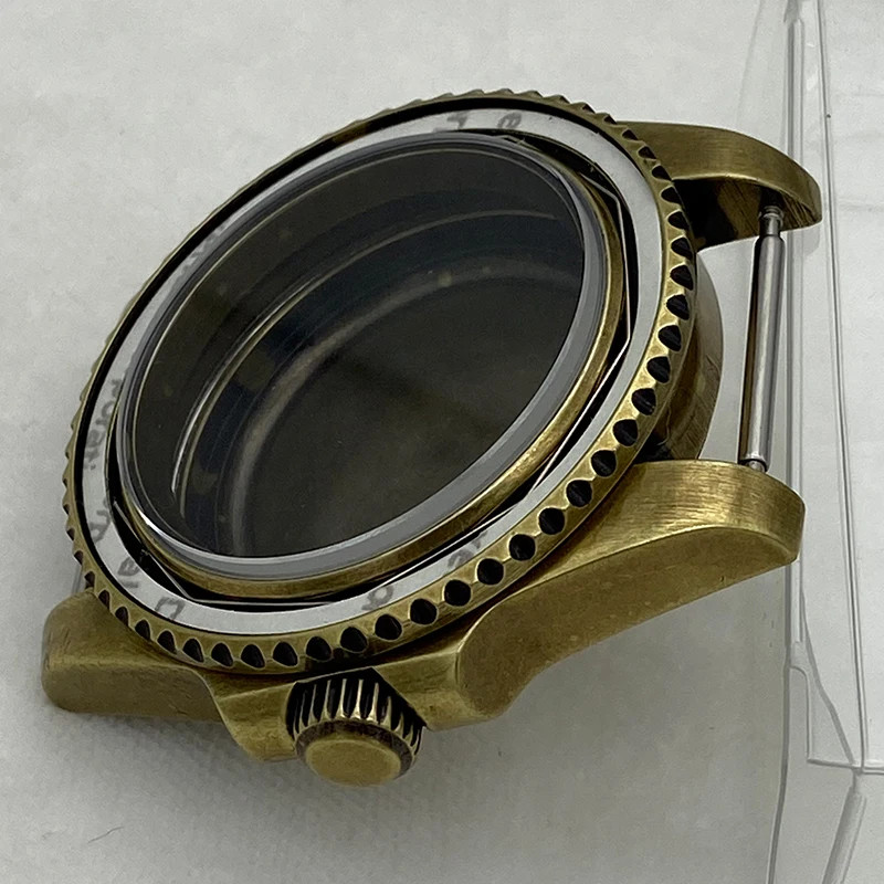 40mm Watch Case Vintage Bronze Sapphire Waterproof For NH35 NH36 28.5mm Dial