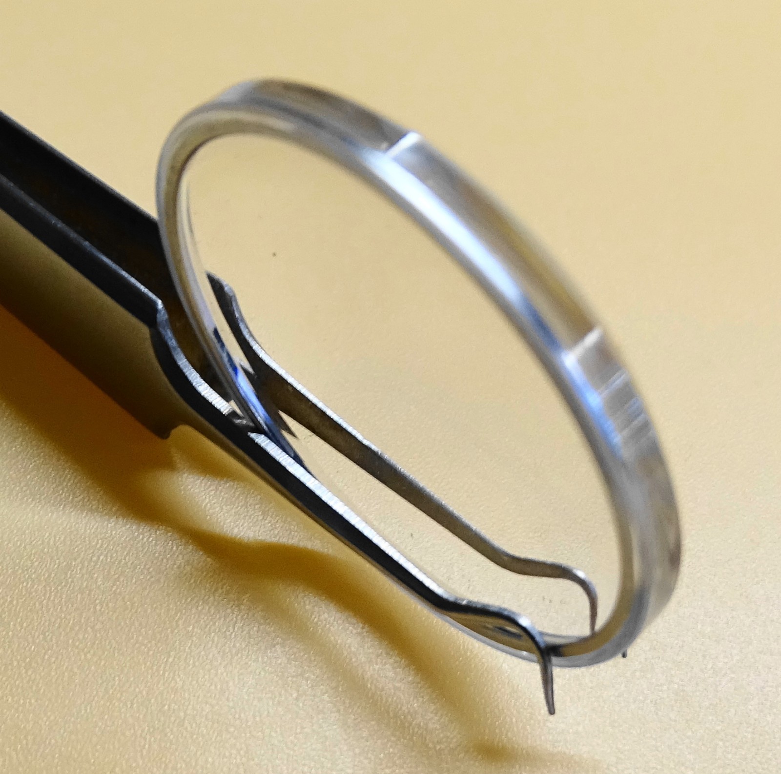Transparent Watch Glass Ø 31.10 mm “XRS” Special Round Chrome Bezel Cat.2