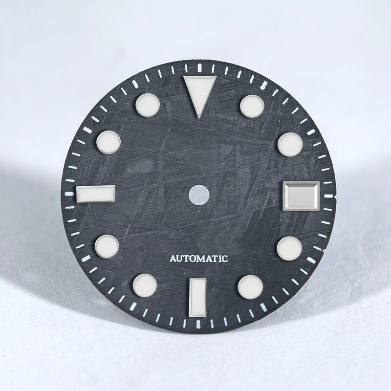 DS Natural Real Meteorite Dial 28.5MM NH35/34 Personalized custom logo and text
