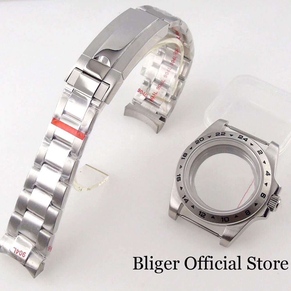 39mm Fit NH35A NH36 PT5000 NH34 GMT Diving Watch Case Sapphire Glass 24Hours