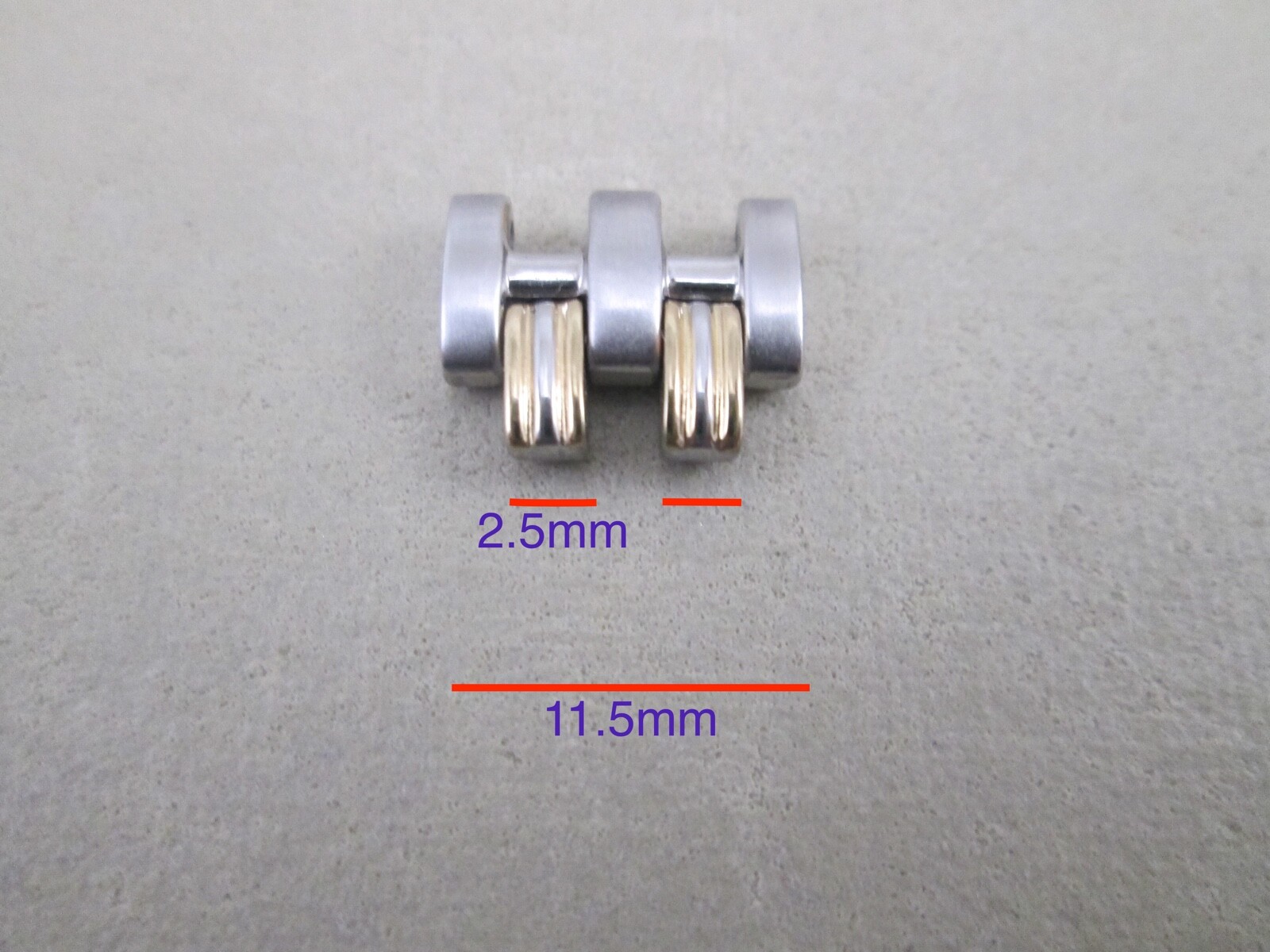 Seiko Le Grand lady’s two 2 tone stainless steel watch band link 11.5mm wide