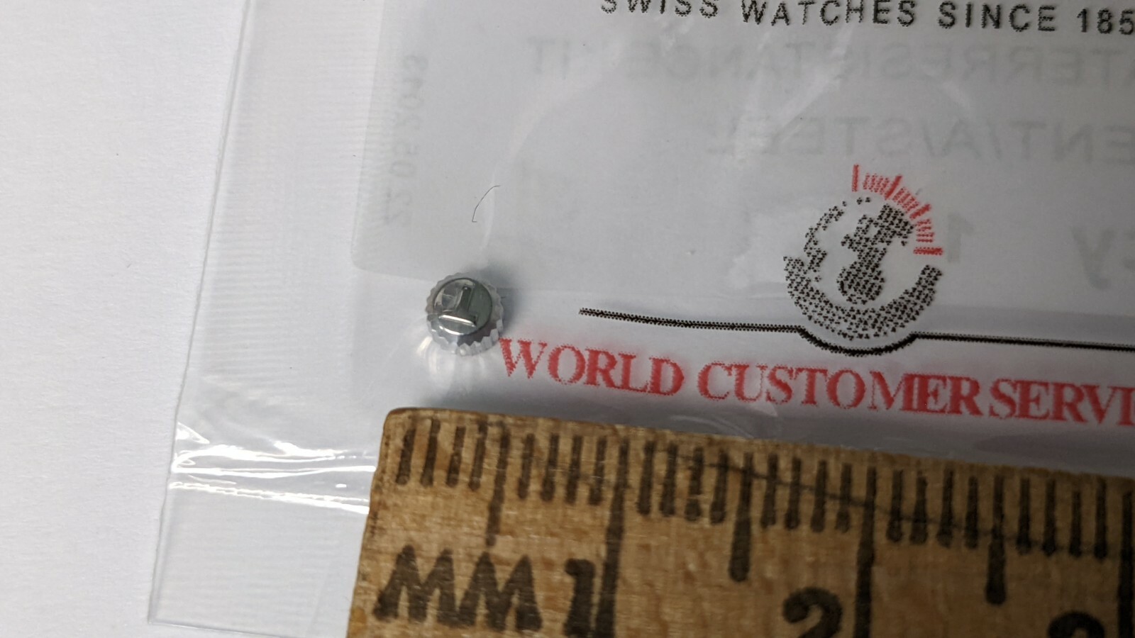 Tissot CROWN GENT S/S T350006214 water resistant NEW T57. SMALL approx 4mm diame