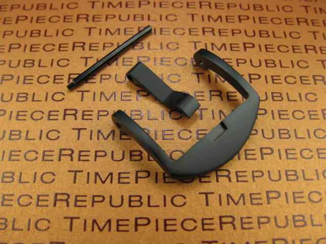 20mm Swiss 316L Stainless Screw In Thumbnail Buckle 1pc LUMINOR PANERAI PVD Bk