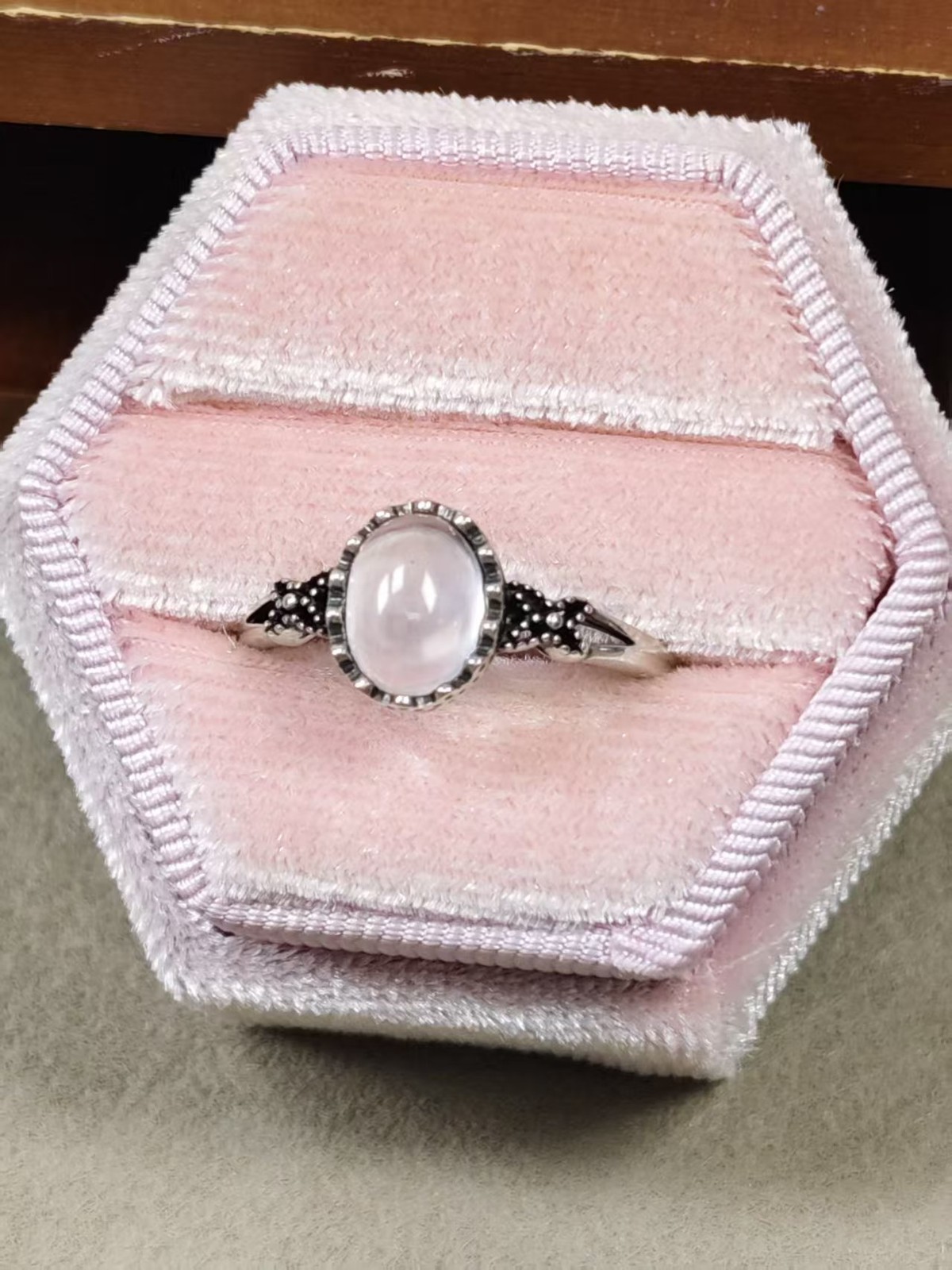 Clear Rough Quartz Rings S925 Silver Resizable Size Natural Crystal Jewelry New