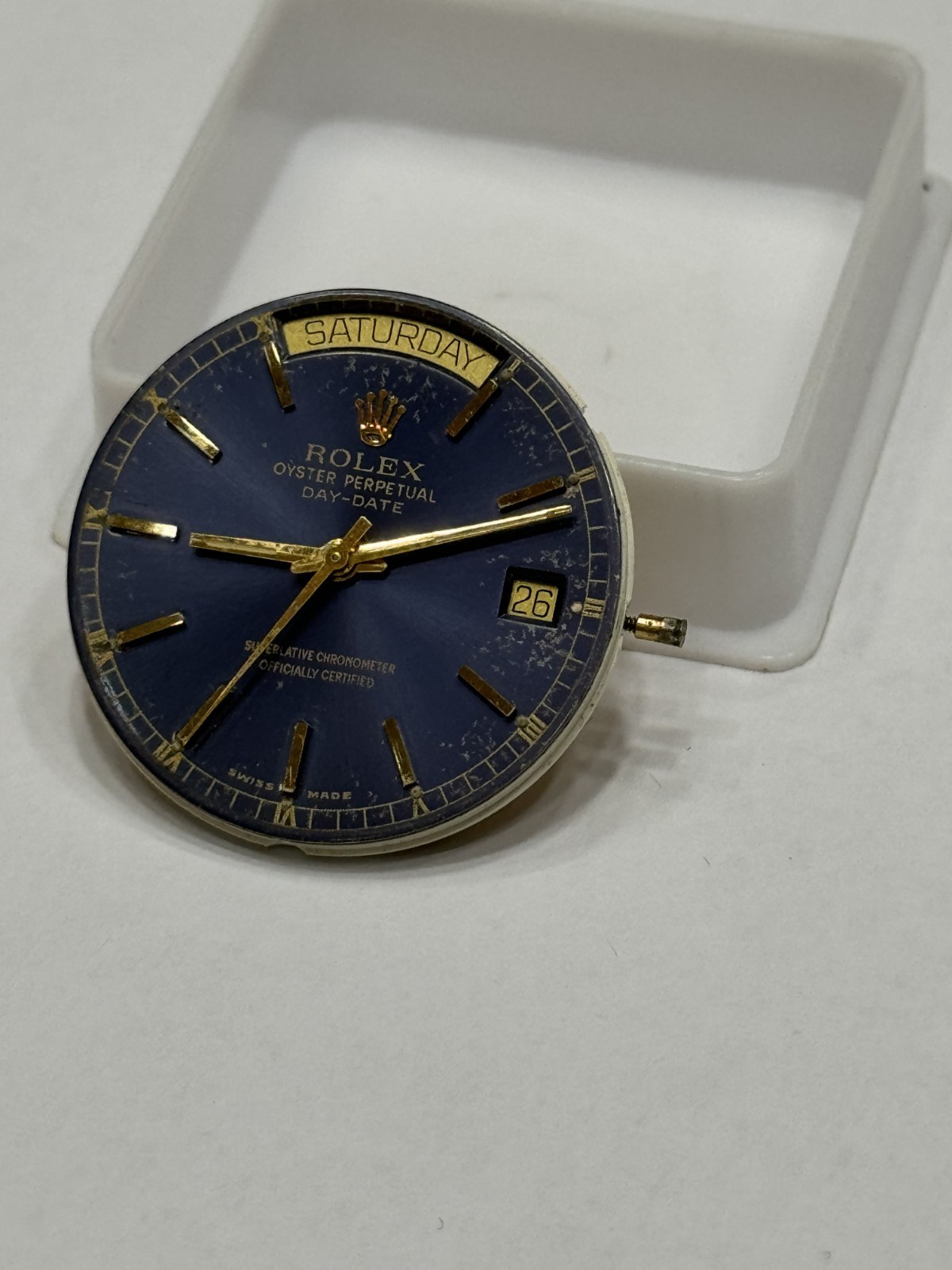 Eta 2834-2 Automatic Day Date Movement Swiss Made Running