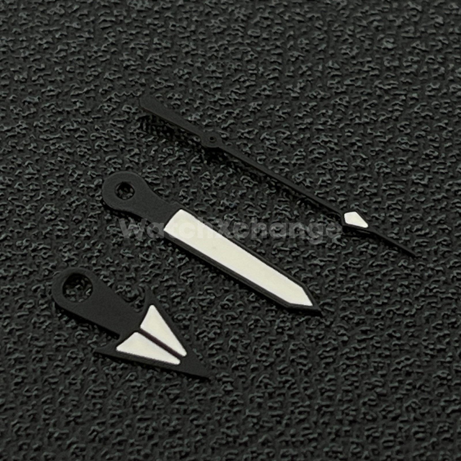 Black & White Triangle Arrow Watch Hands For Seiko NH34 NH35 NH36 4R 7S 7002