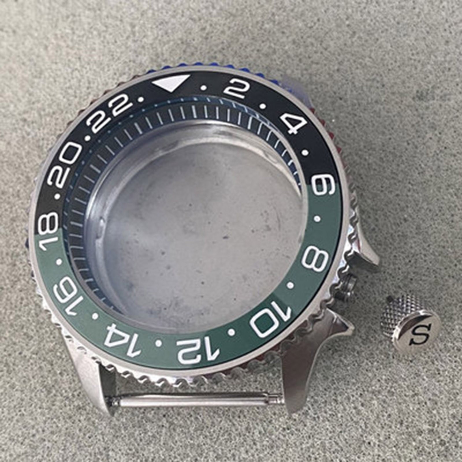 41.5MM Black Inner Shadow Stainless Steel Watch Case Watch for NH35/36 Movement