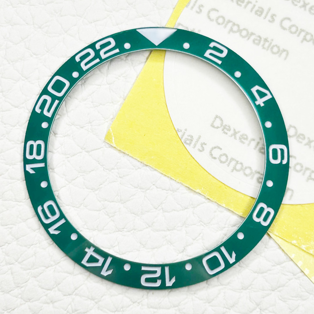 Hulk Green GMT 38mm Ceramic Bezel Insert Ring for Watch Sub Mod SKX007 (SLOPED)
