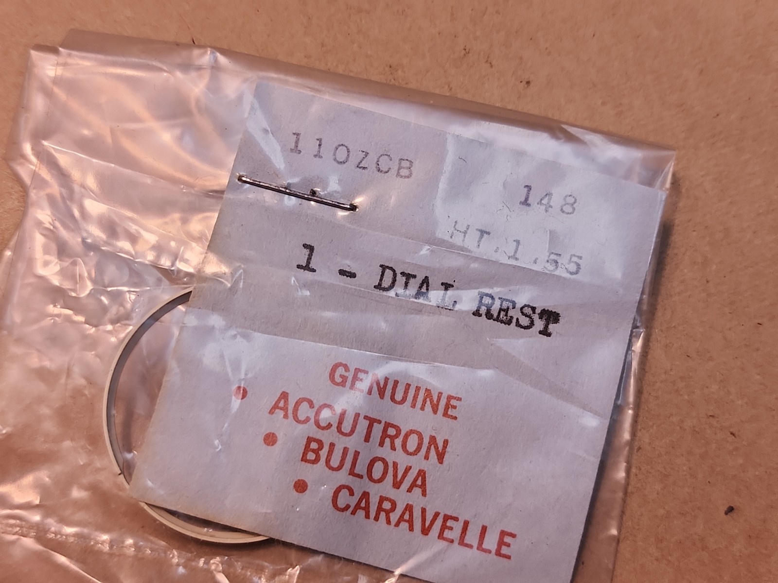 Factory NOS Caravelle 11 OZCB PN 148 Dial Rest Ht 1.55 Parts Spares Repairs