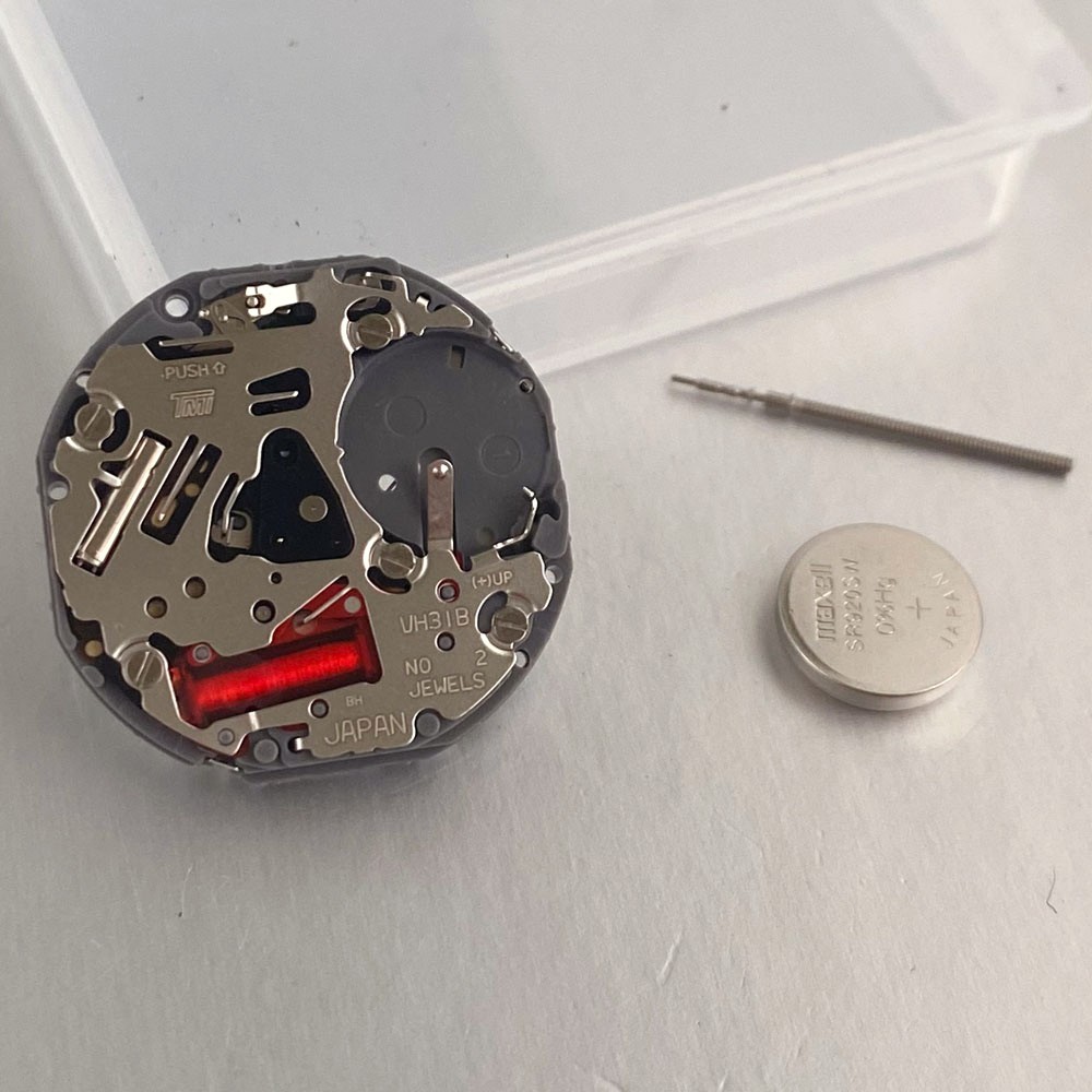 VH31 Quartz Watch Movement TMI High Accuracy Watch Mechanism Smooth Sweep Second