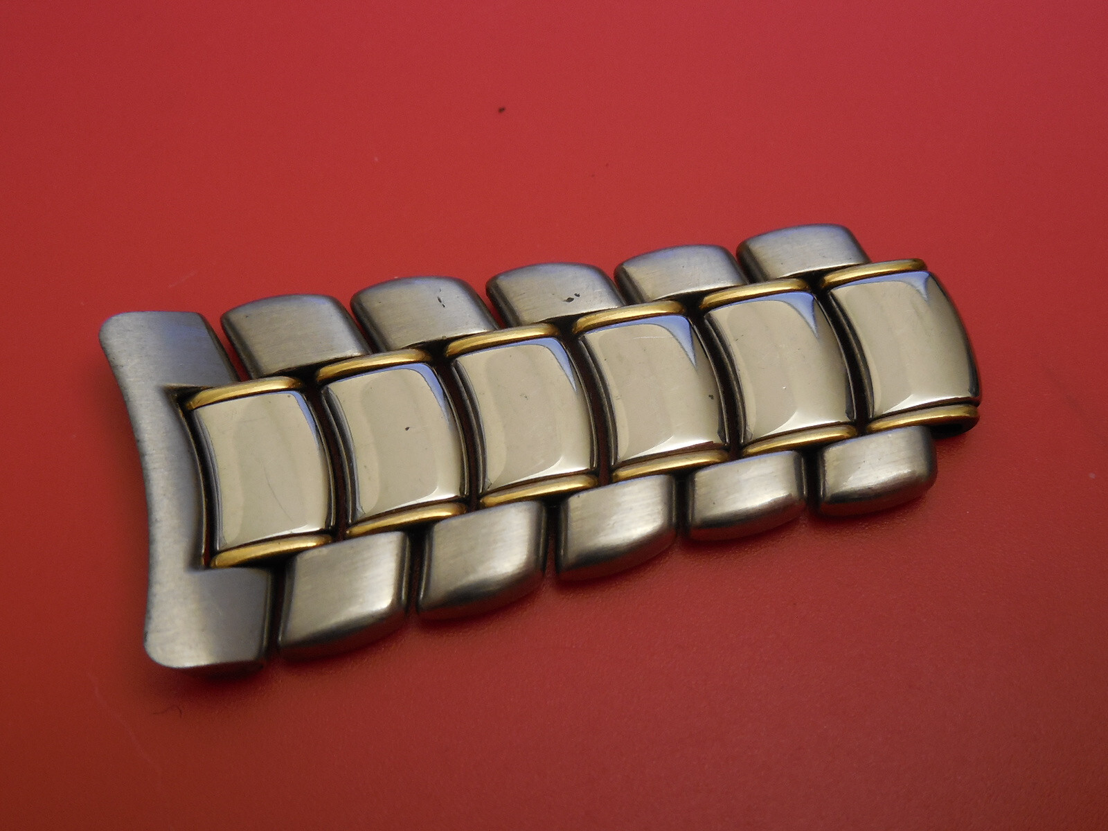 EBEL MENS 1911 DISCOVERY BAND BRACELET LINK SECTION 18K GOLD / STAINLESS STEEL