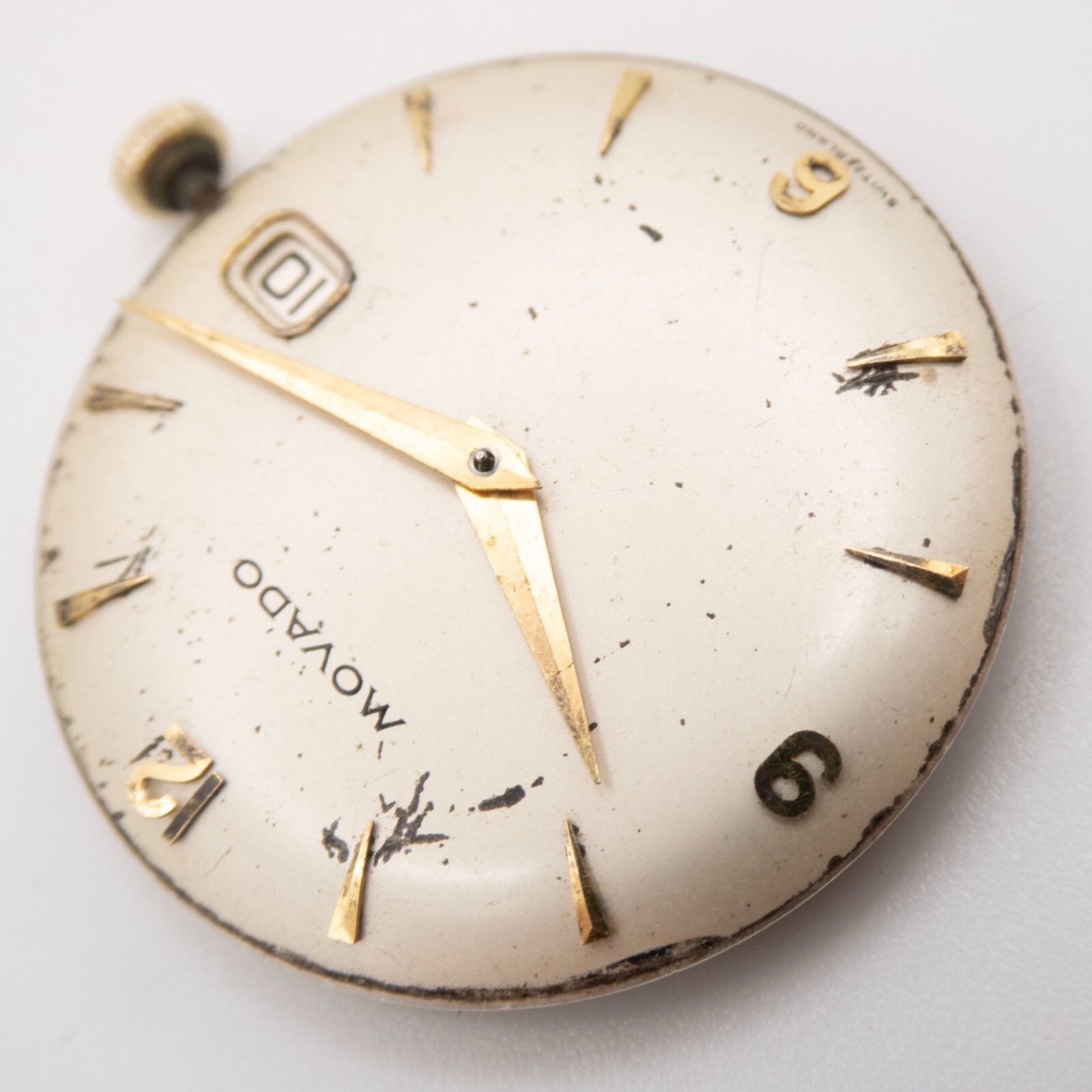 Vintage Movado Caliber 368 17-Jewel 2-Adjustment Wristwatch Movement, Runs