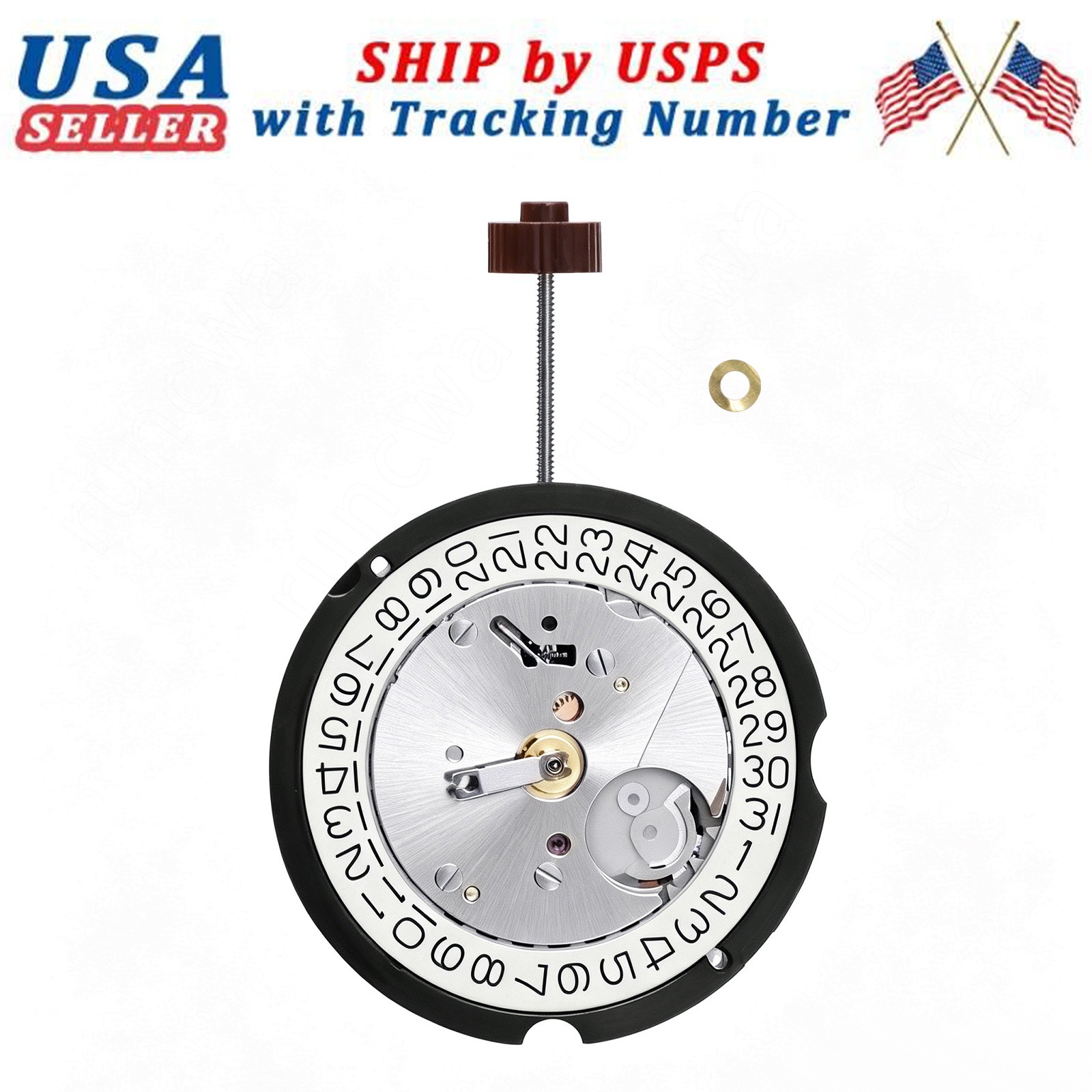 New 505 Movement Replacement For Ronda 505 Watch Movement Date @ 3 O’Clock