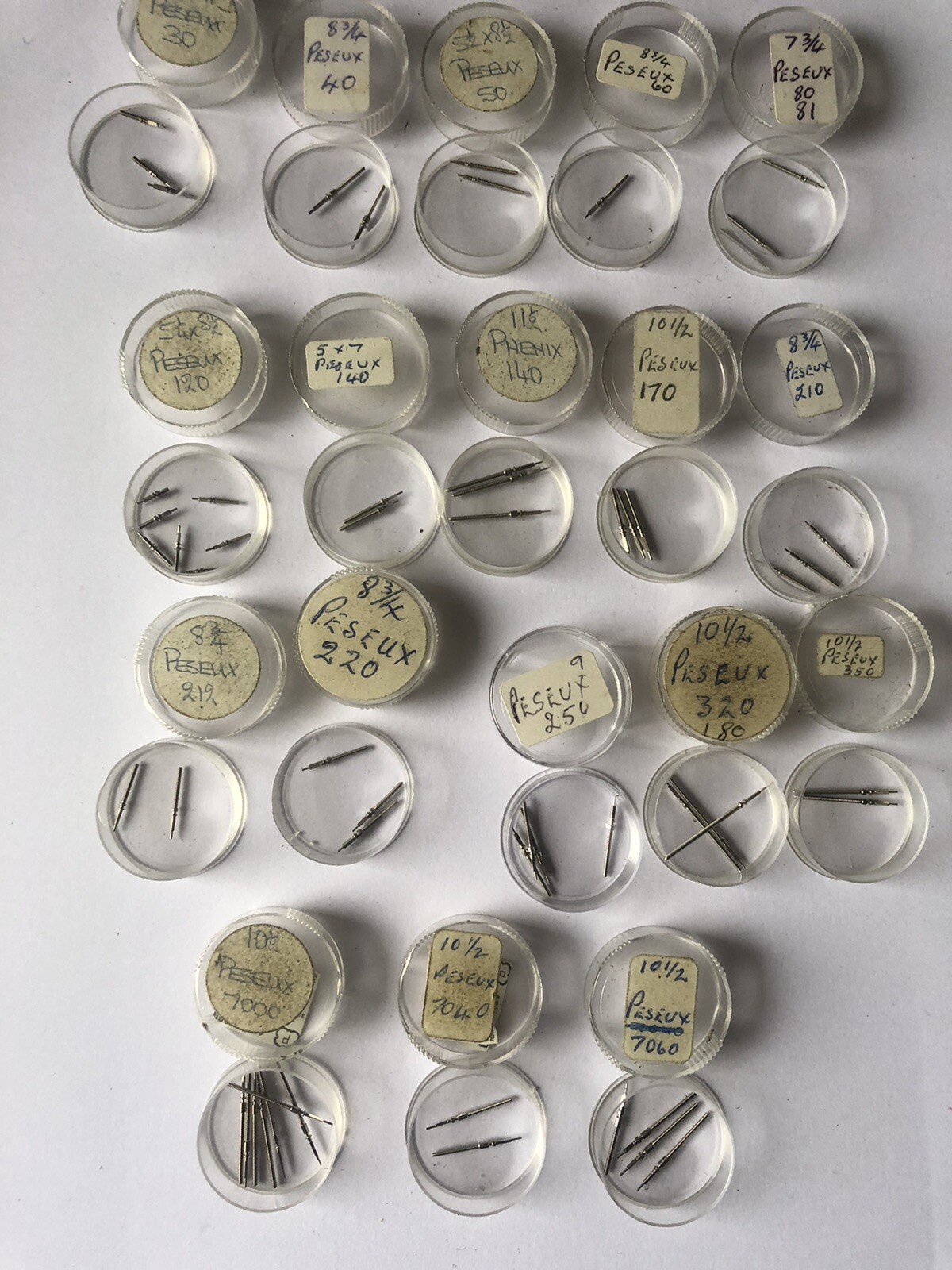 EB,Lanco,Movado,MST,Oris,Peseux,Poljot,PUW,Unitas +Vintage Watch Stems (NOS).