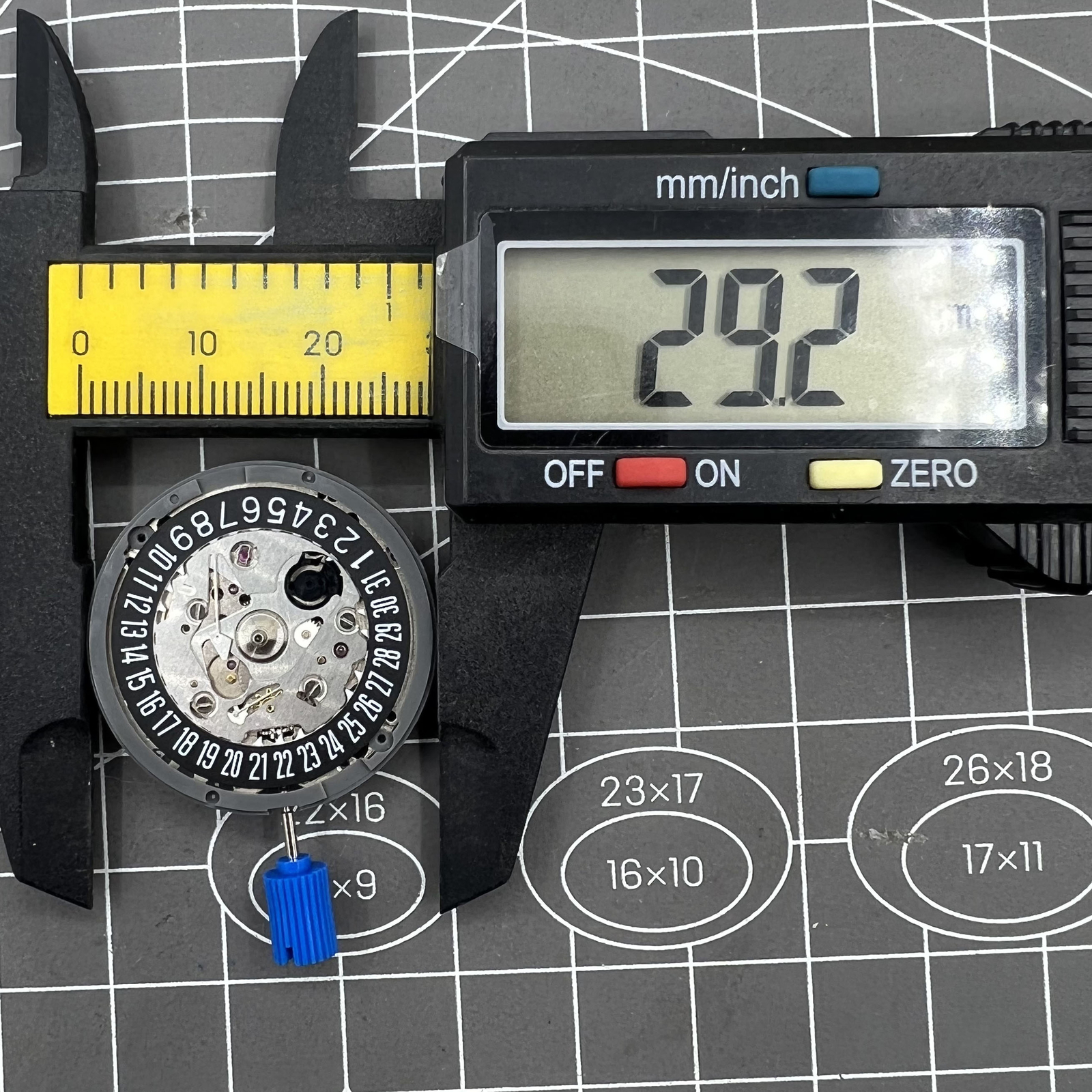Seiko NH35A Automatic Mechanical Movement Black Wheel Date at 6 24 Jewels