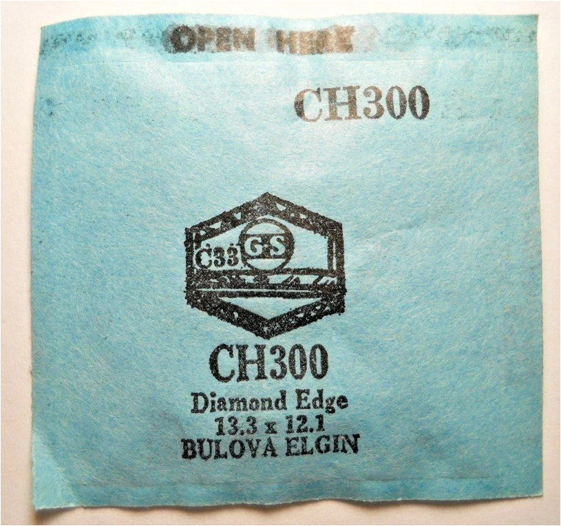GS CH300 Watch Crystal For Bulova Elgin – 13.3 x 12.1 mm Replacement Repair Part
