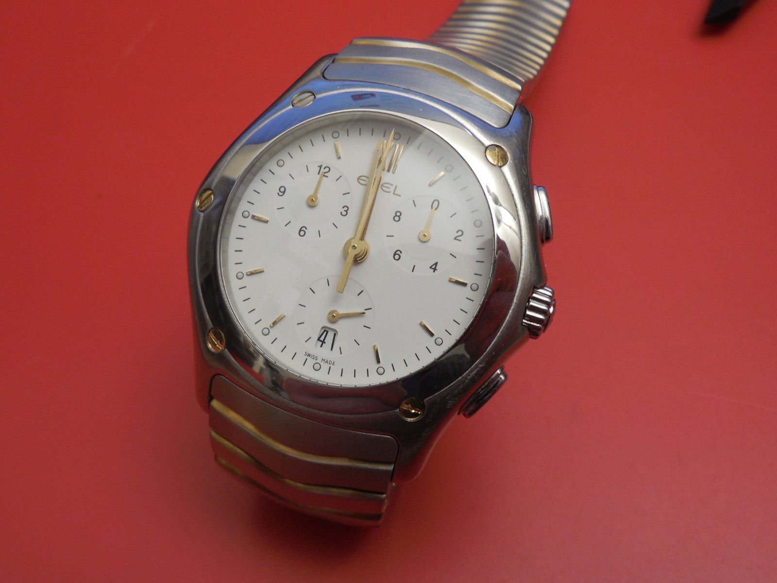 EBEL SOLID 18K YELLOW GOLD 6.4MM CROWN FOR CLASSIC WAVE CHRONOGRAPH