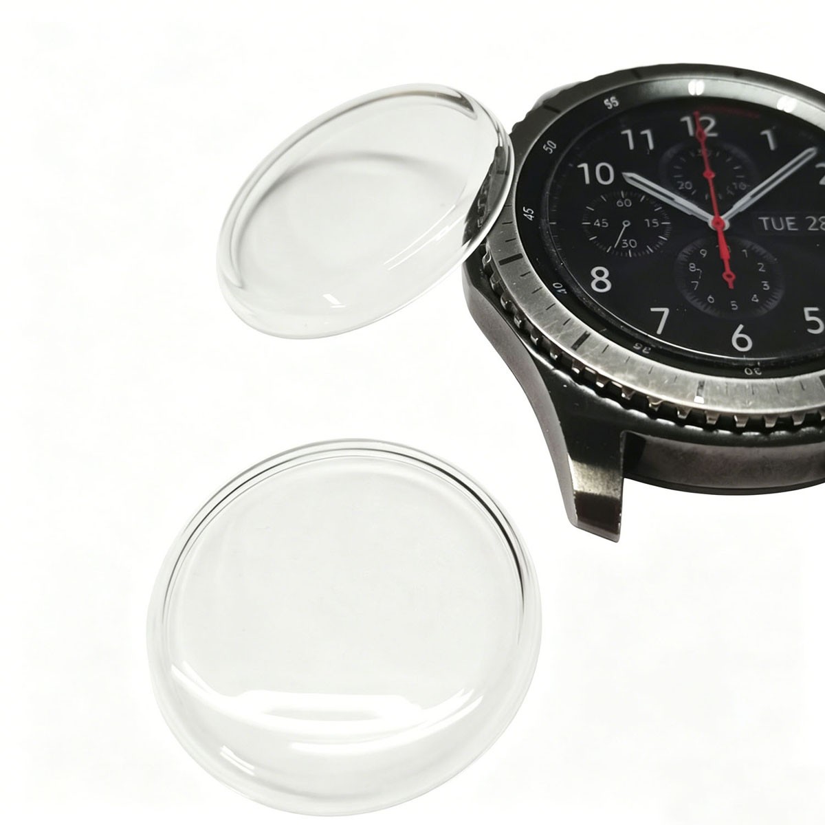 25-34.5mm AR Coated Lid Watch Crystal High Domed Clear Pot Shaped Mineral Glass