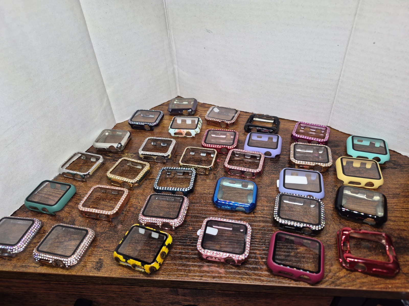 Lot Of 31 Apple Watch 3 Covers. Some Silicone, Some Plastic