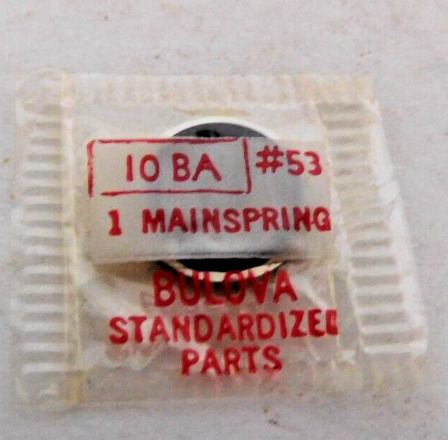 BULOVA 10 BA PART # 53 MAINSPRING. SEAL. NEW OLD STOCK