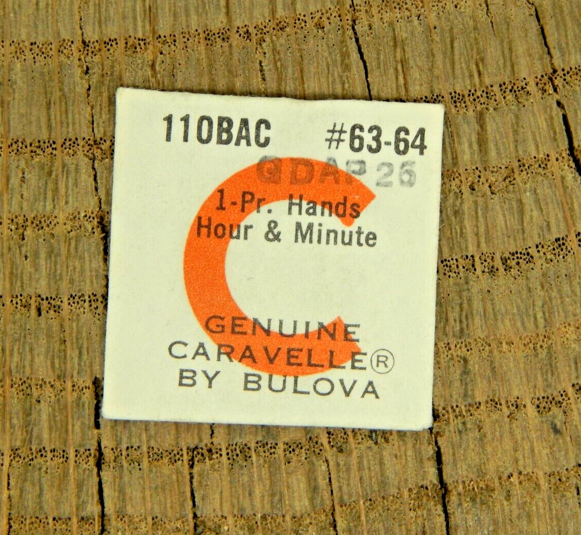 Genuine Caravelle 11OBAC GDAP 26 Set of Hands Watch Part 63-64 NOS