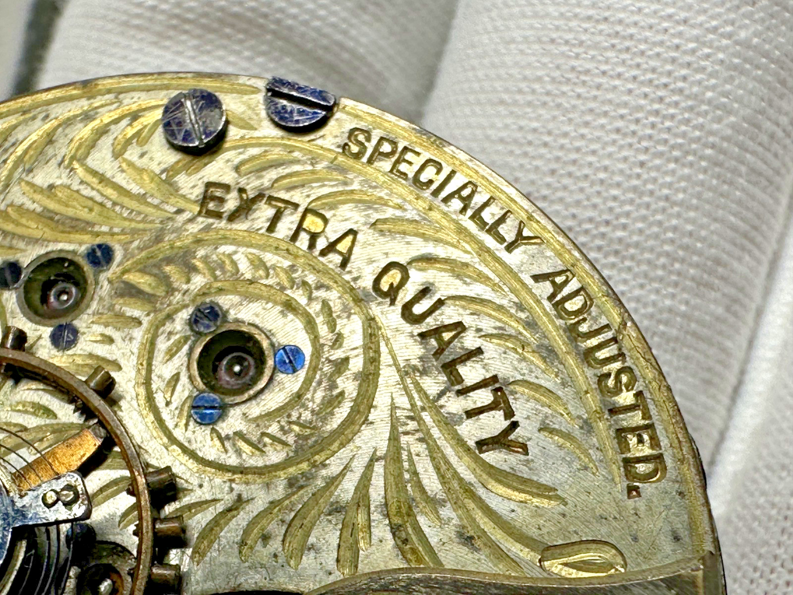 ANTIQUE H W CO SPECIAL HIGHLY JEWELED SWISS WATCH BODY FOR PARTS N209