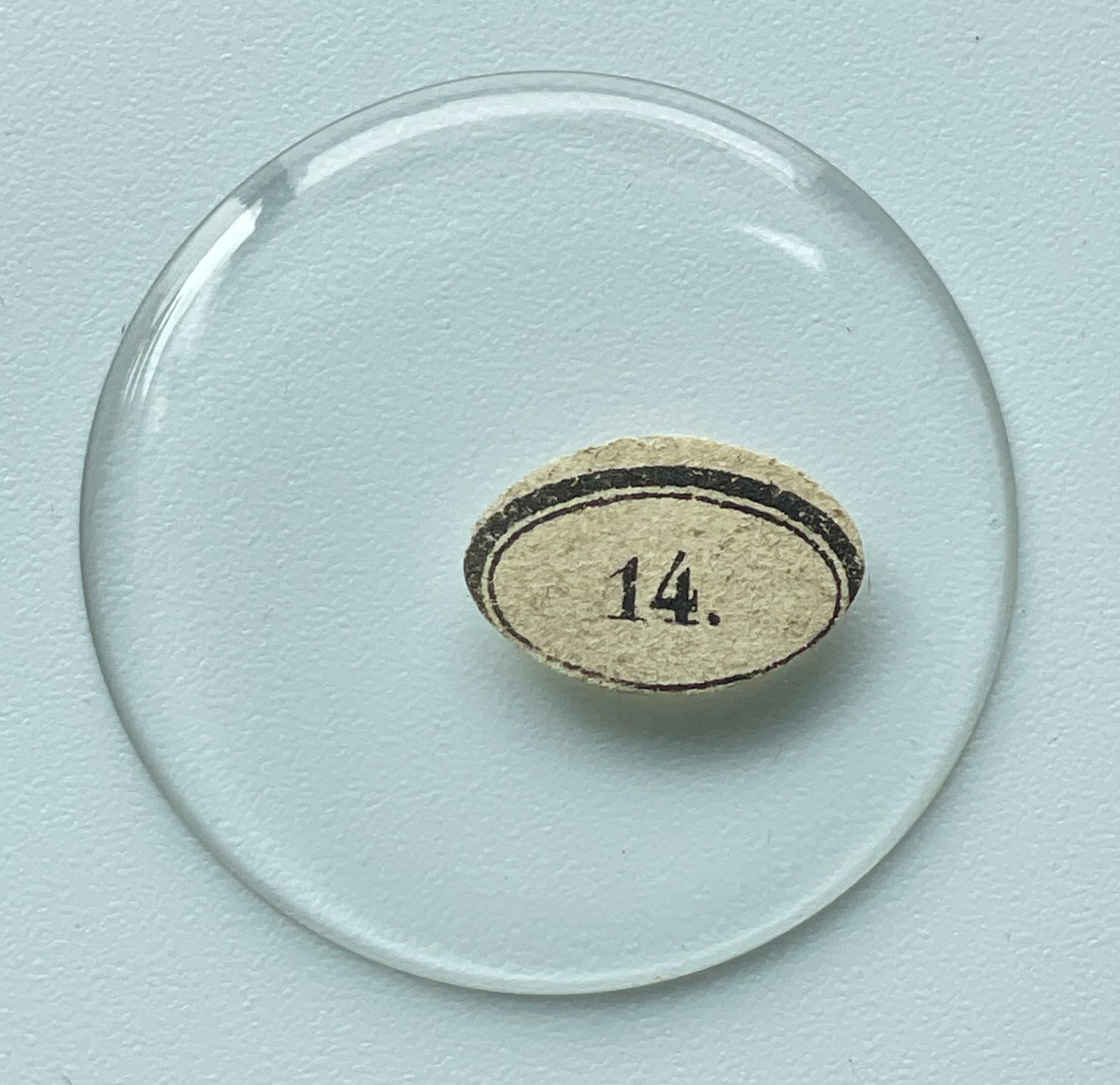 NOS Pocket Watch Crystal Round Glass Replacement Parts 38.3mm Size 14