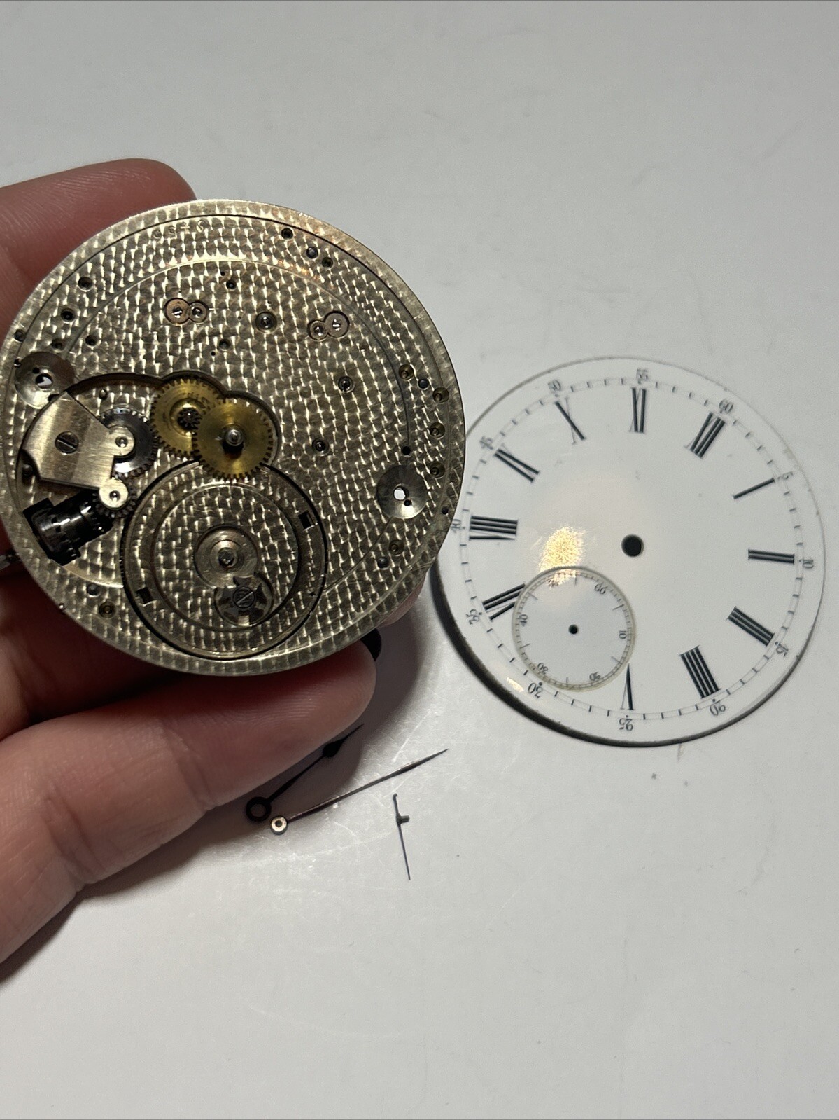 Collectible High Grade NO NAME Full Jewels Wolf Teeth Swiss Pocketwatc Movement