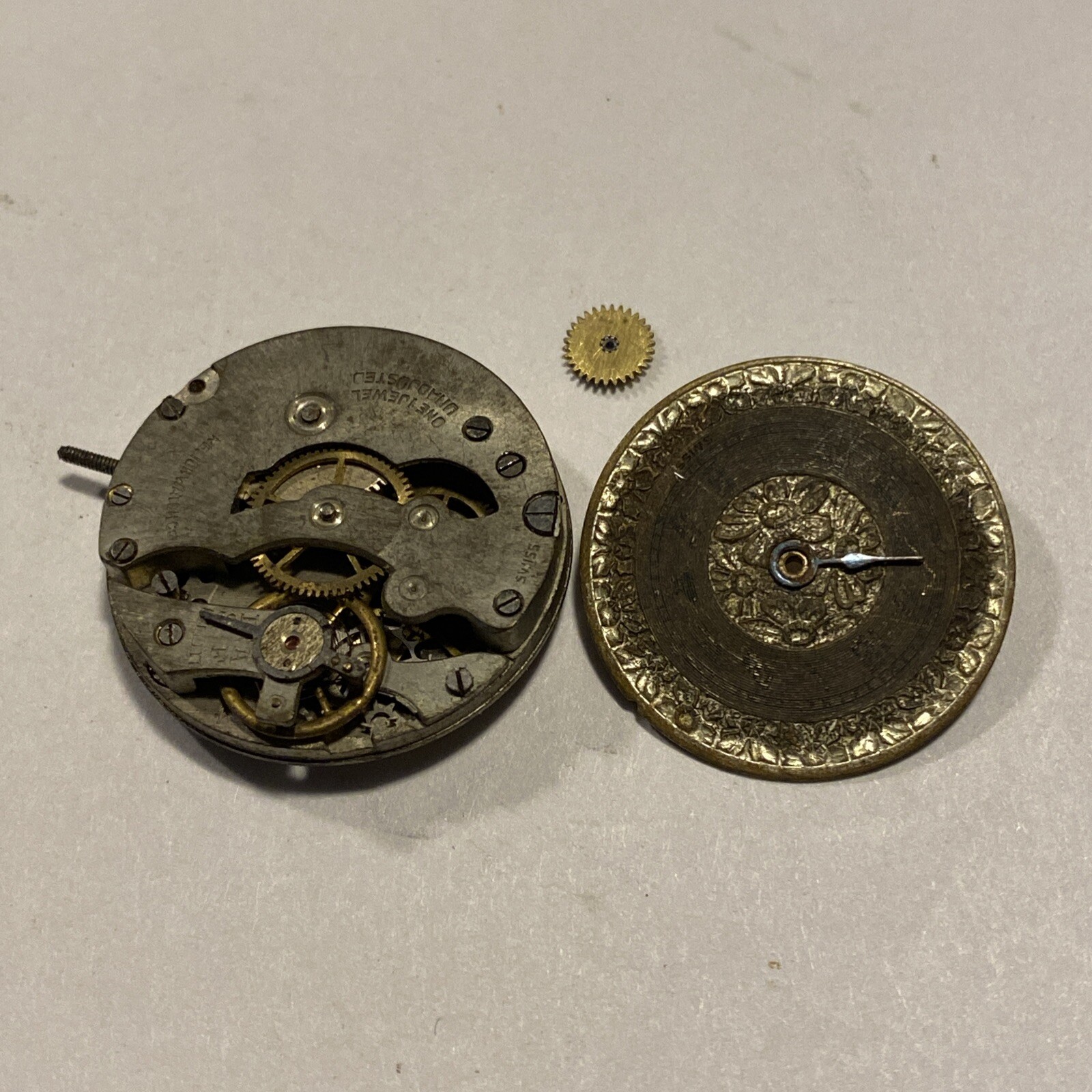Relion Watch Co. Movement 1 Jewel AS 175 Or As 111 Cylinder Escapement