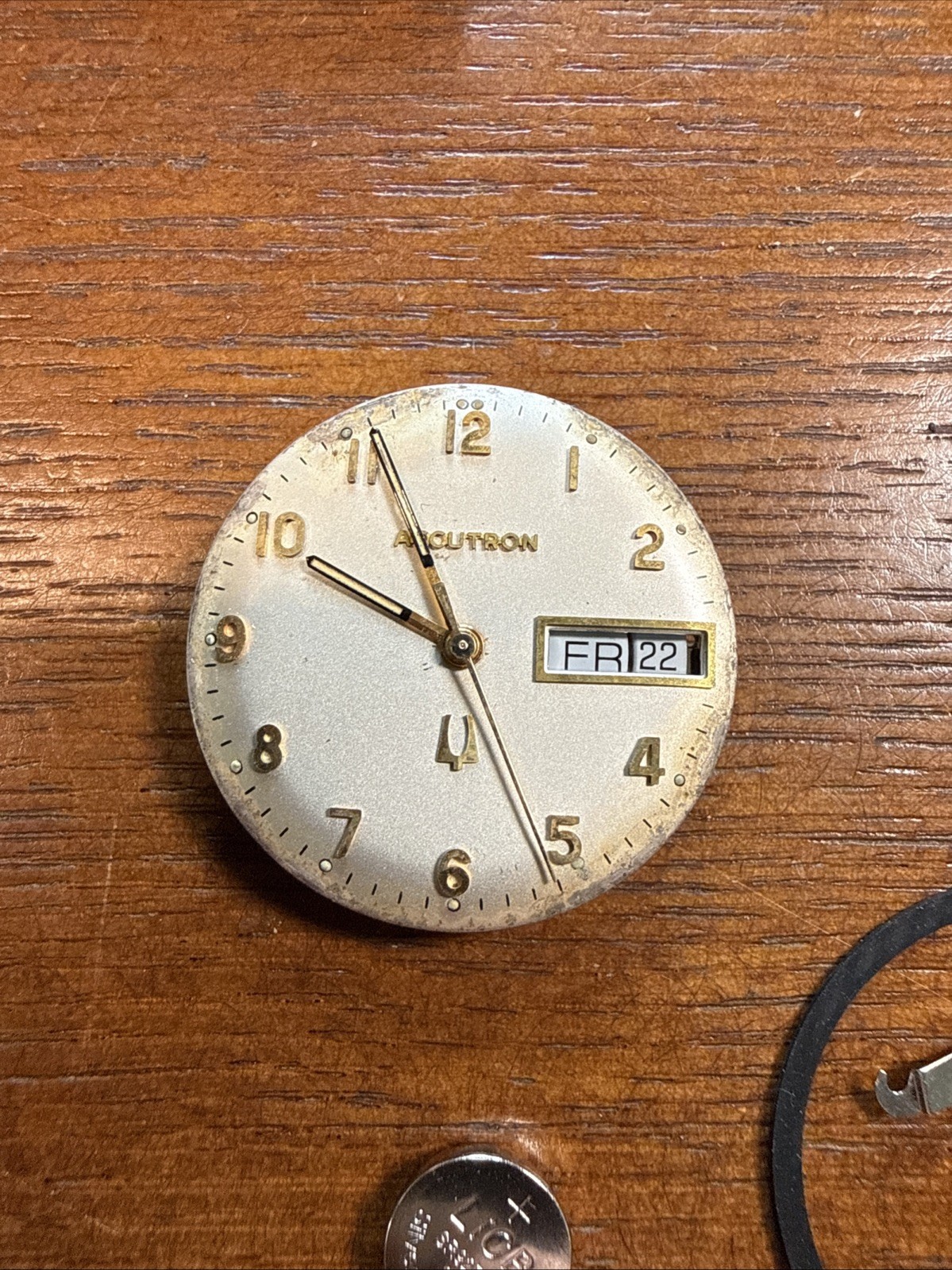Rare Bulova Accutron 2169/6 K Movement & Dial 1960s-70s Running
