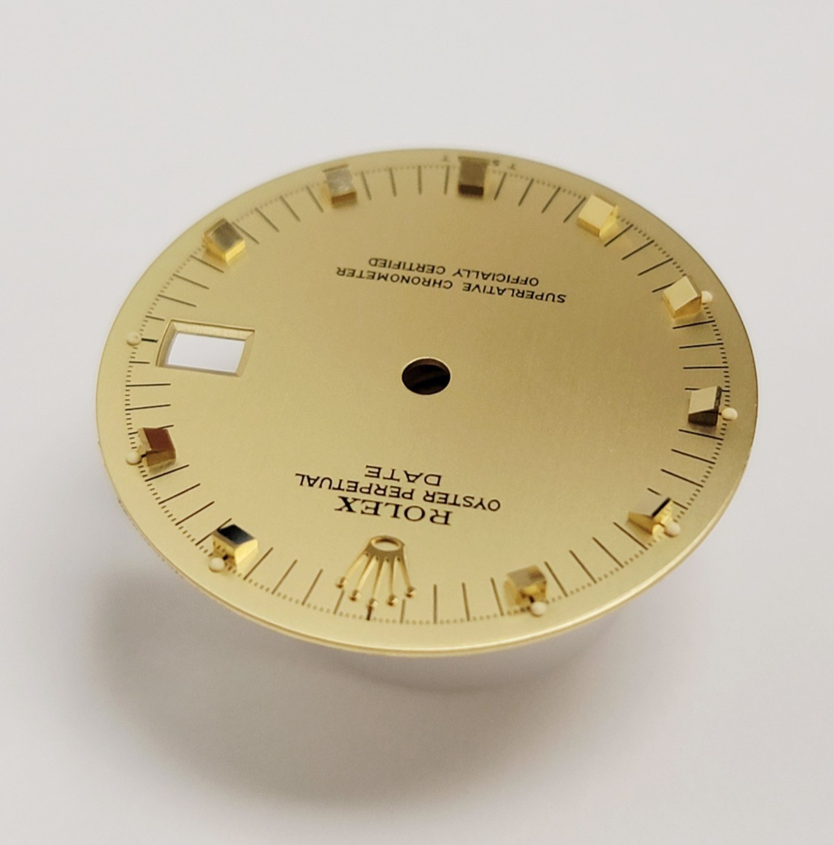 Genuine Factory Rolex Dial champagne Doorstop Date 34mm 15053, 15233, 15058
