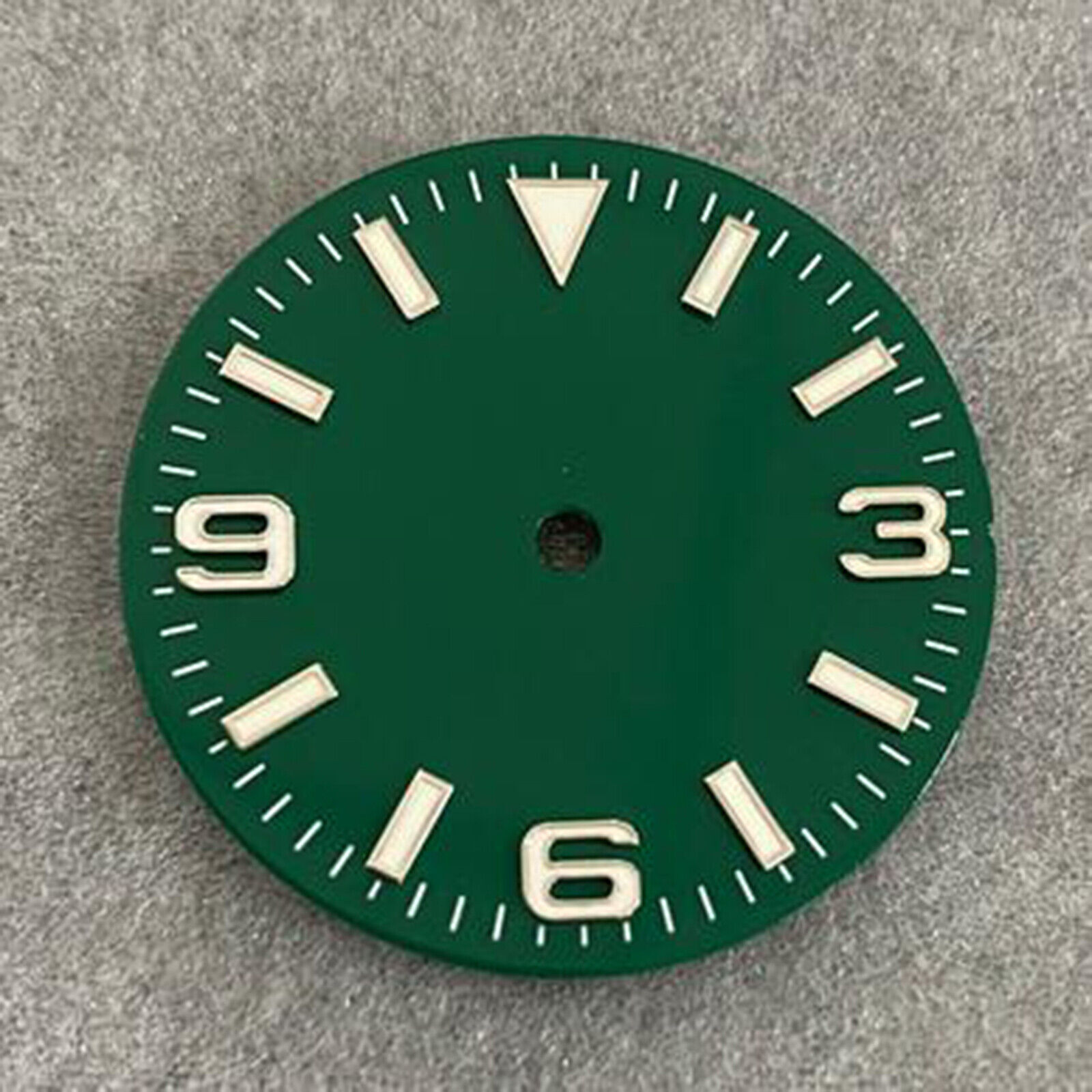 1x 28.5mm 369 Strip Nail Watch Dial Green Luminous for NH35/36/4R/7S Movement
