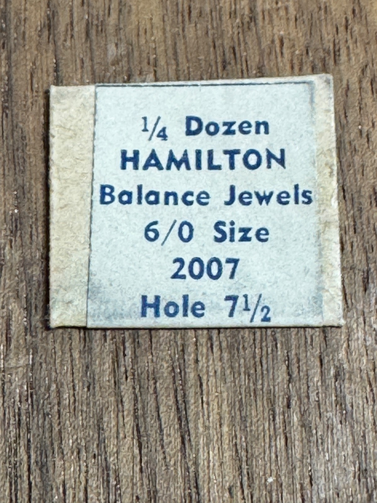 LOT X 3 Hamilton Original 6/0 watch986-986a988 236200/2007 BALANCE JEWELS lower