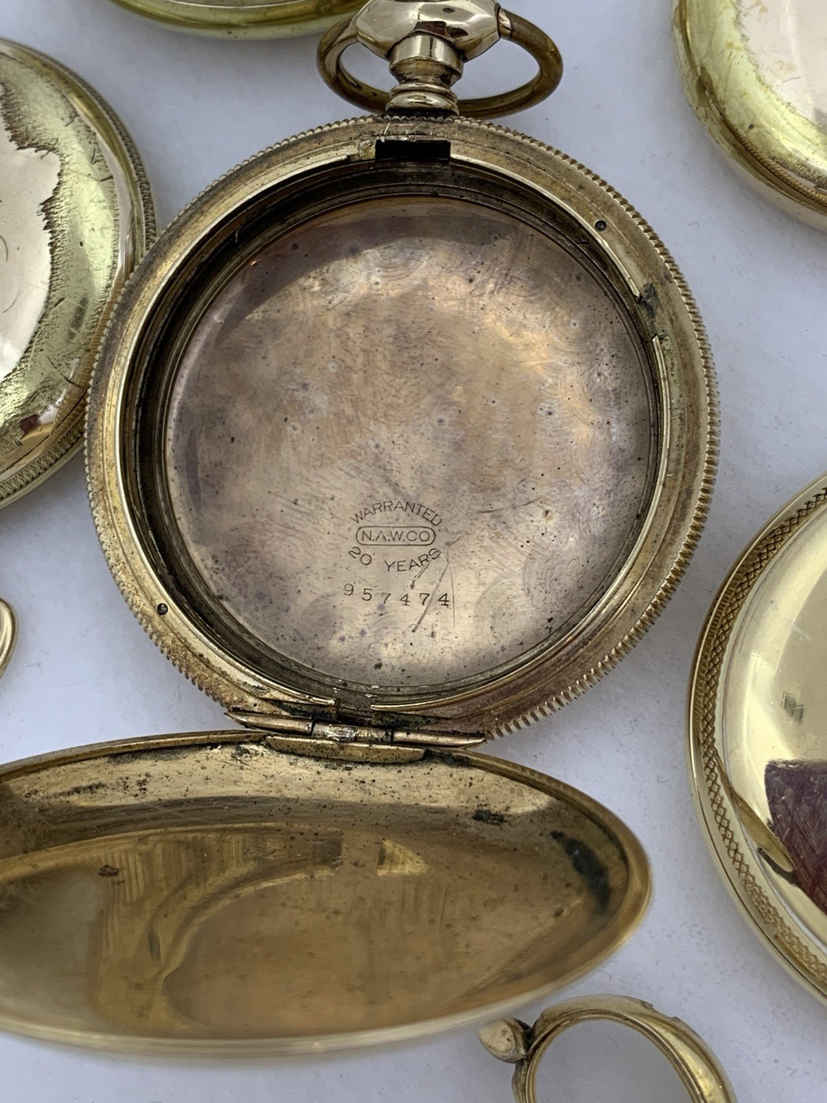 609 GRAMS Gold Filled RGP Plate Pocket Wrist Watch Case Scrap Lot & Other Pieces