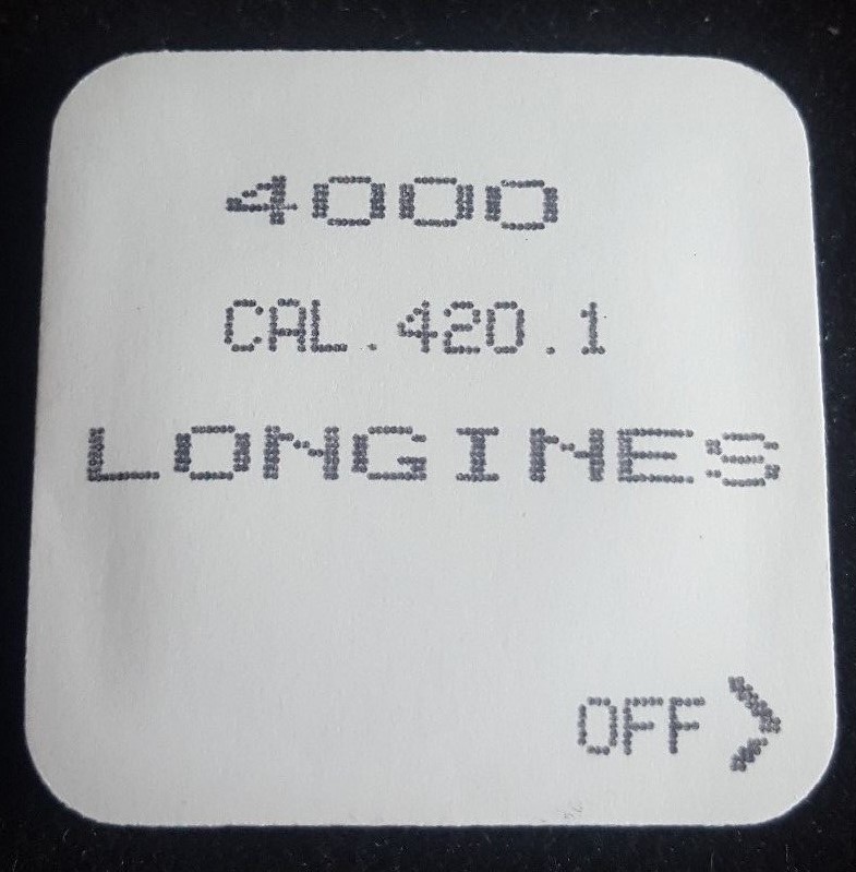 Longines Caliber 420.1 (ETA 282.001) Part Number 4000 (Electronic Module)