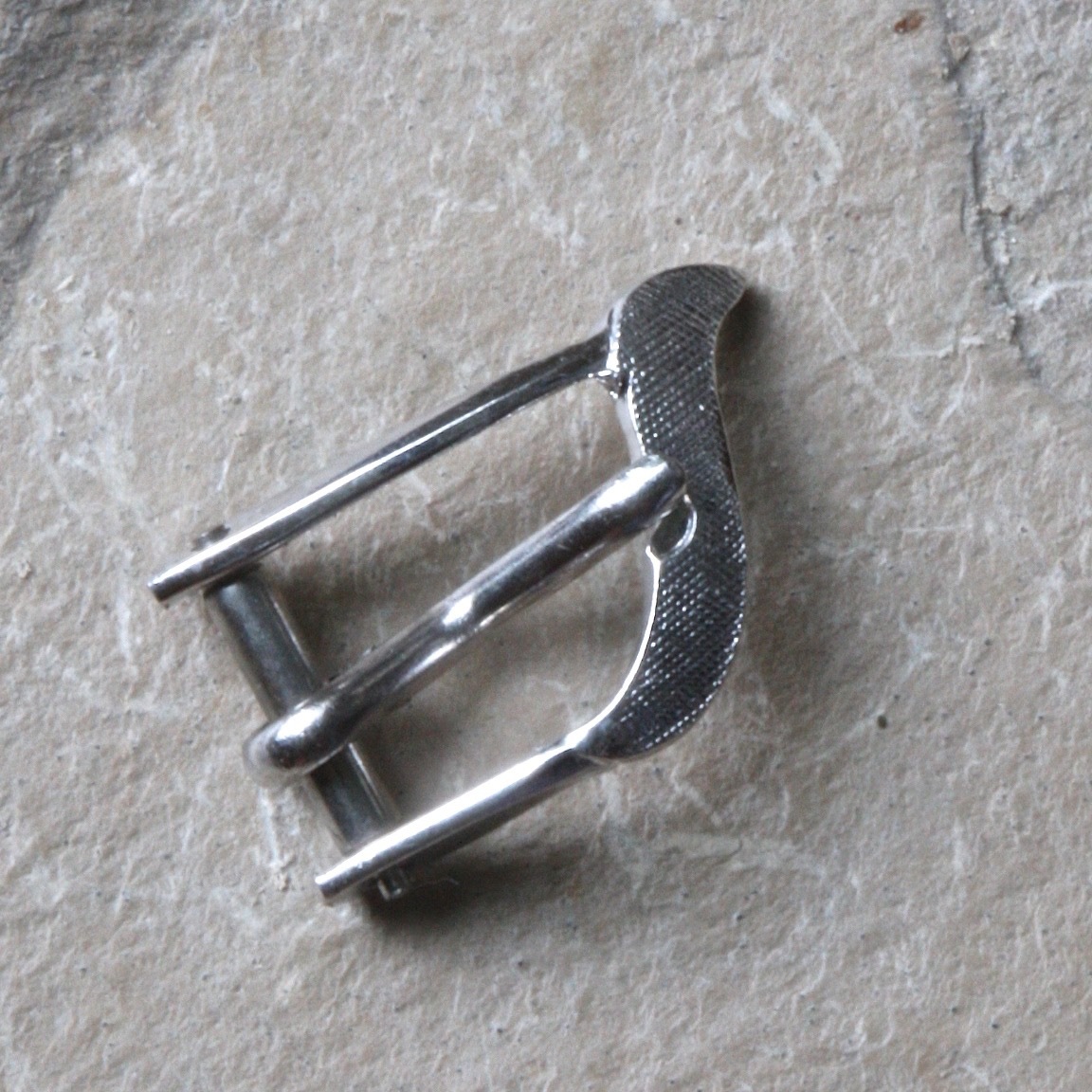 Very unique silver-tone ladies vintage watch buckle 6.5mm opening 1960s/70s