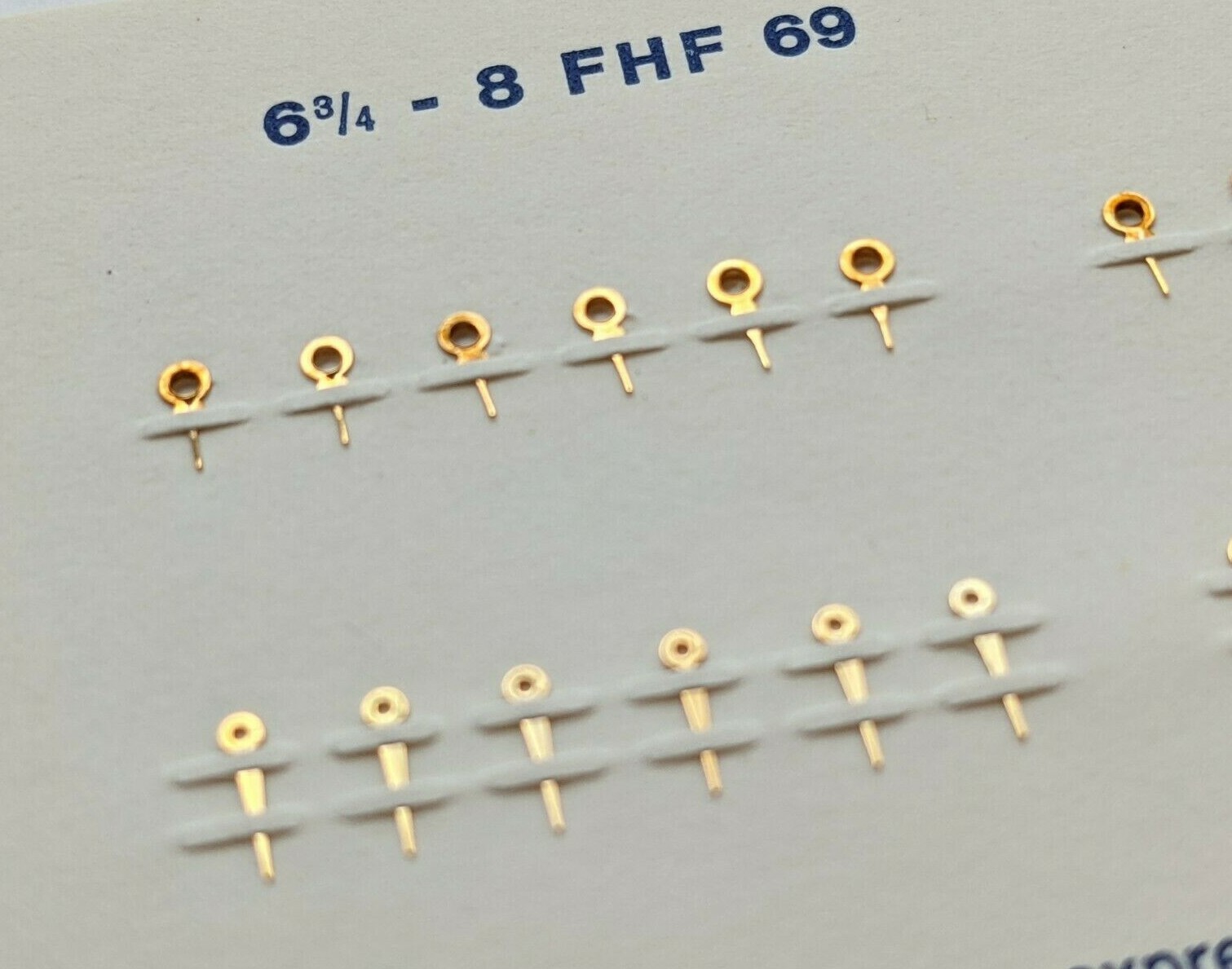 FHF 69 110 x 60 Gilt S/S or blue finish Watch Hands 12 pairs FREE POST