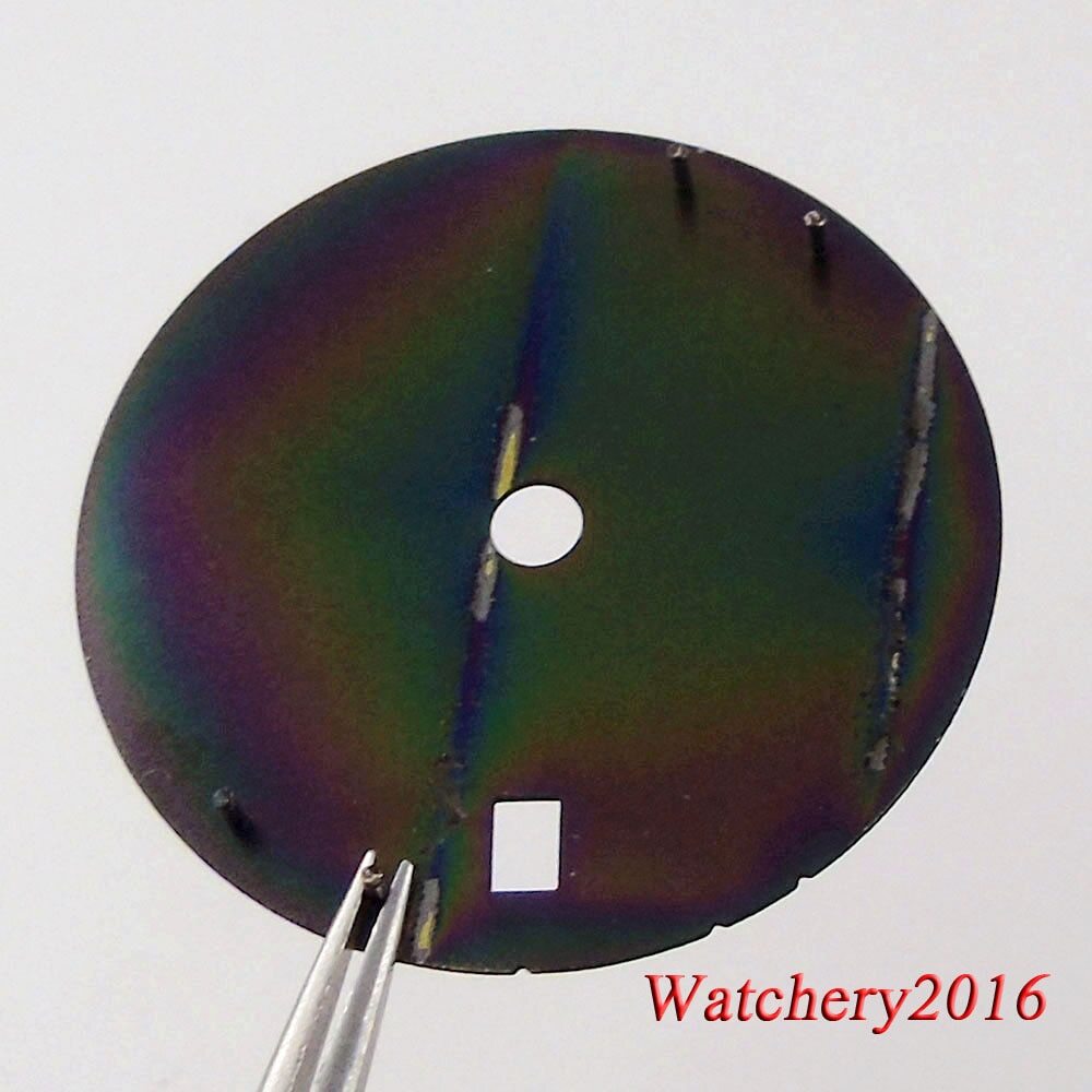 Tandorio 29MM Luminous White Watch Dial Date Fit NH34 NH34A Automatic Mens watch