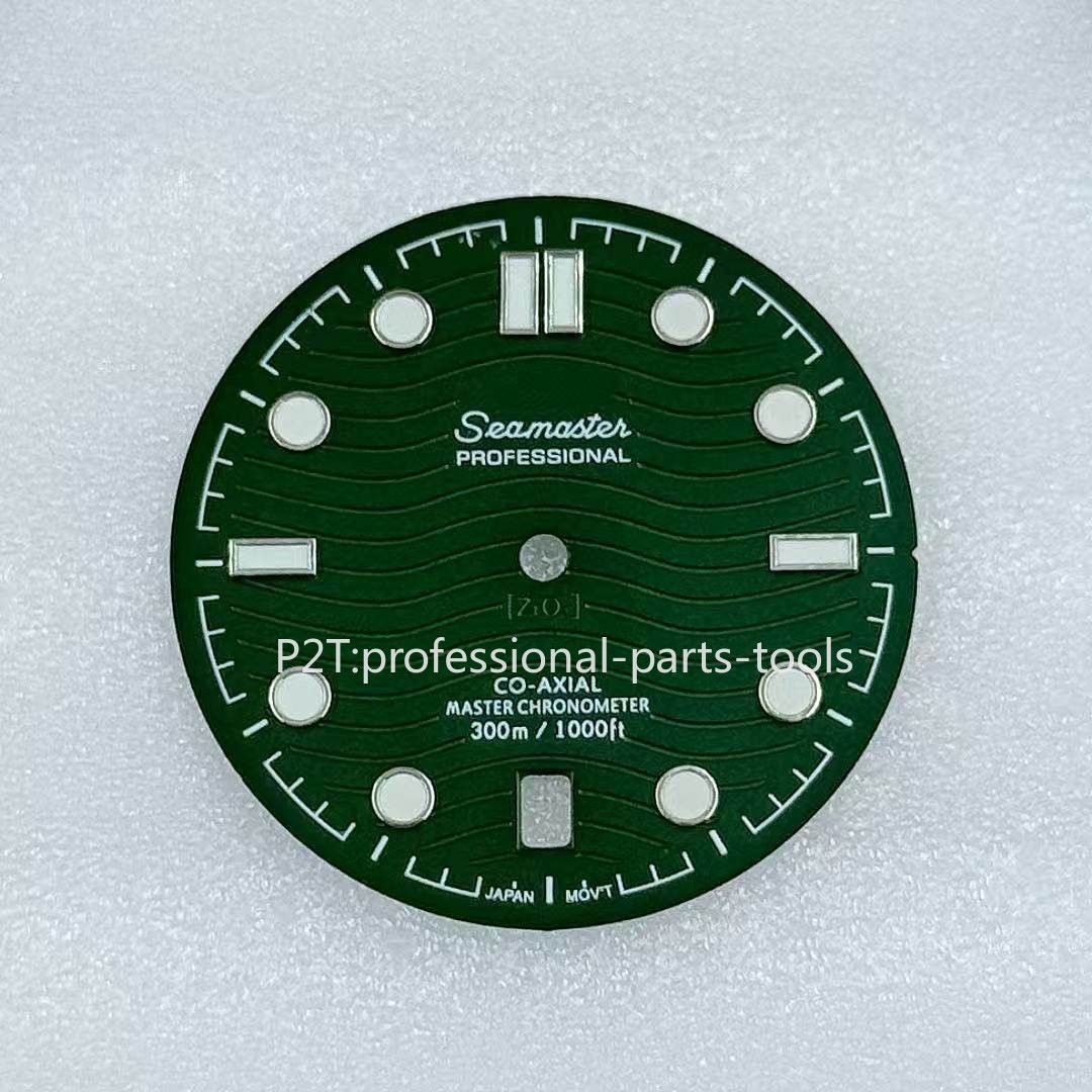 DIY 31mm Luminous Watch Dial Suitable for NH35 Movement Seamaster 300 Watch Face