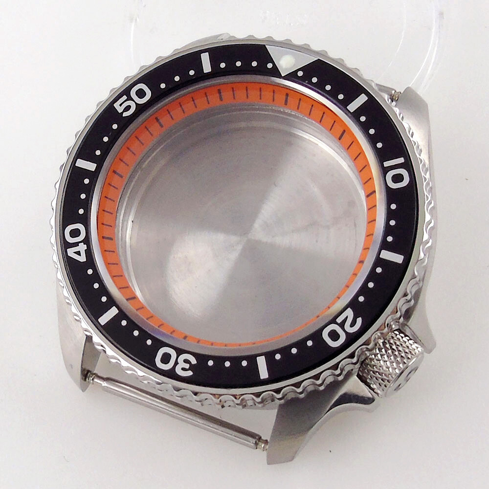 42mm Sapphire Glass Crown at 3.8 Fit NH34 NH35A NH36A Watch Case Ceramic Insert