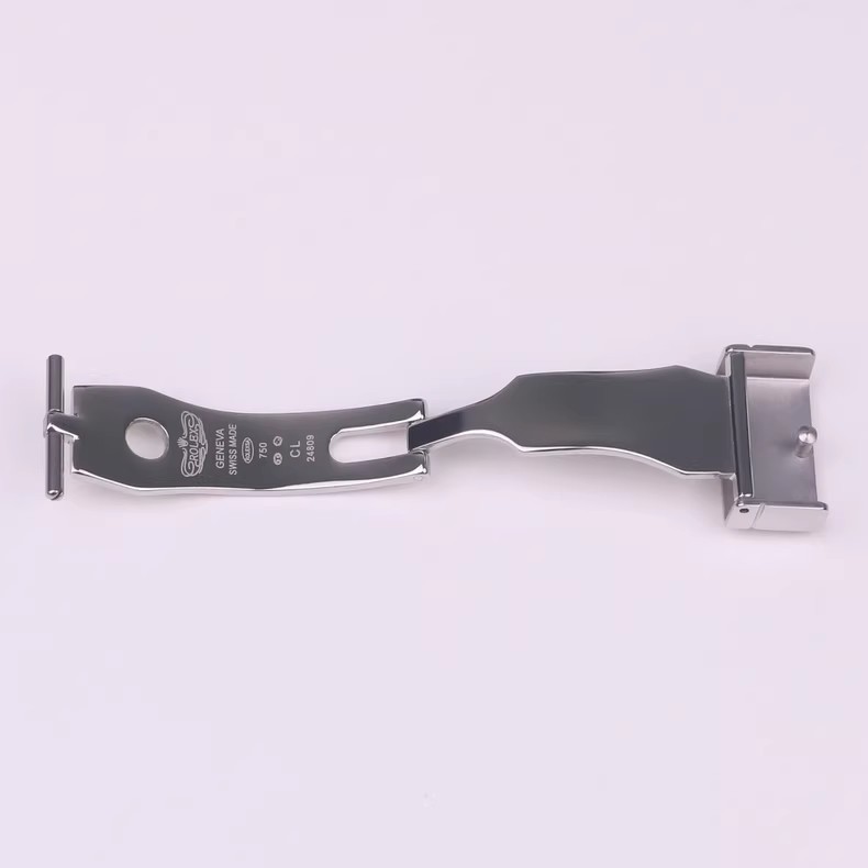 For Rolex Square Single-Foldover Clasp Steel Buckle 18mm
