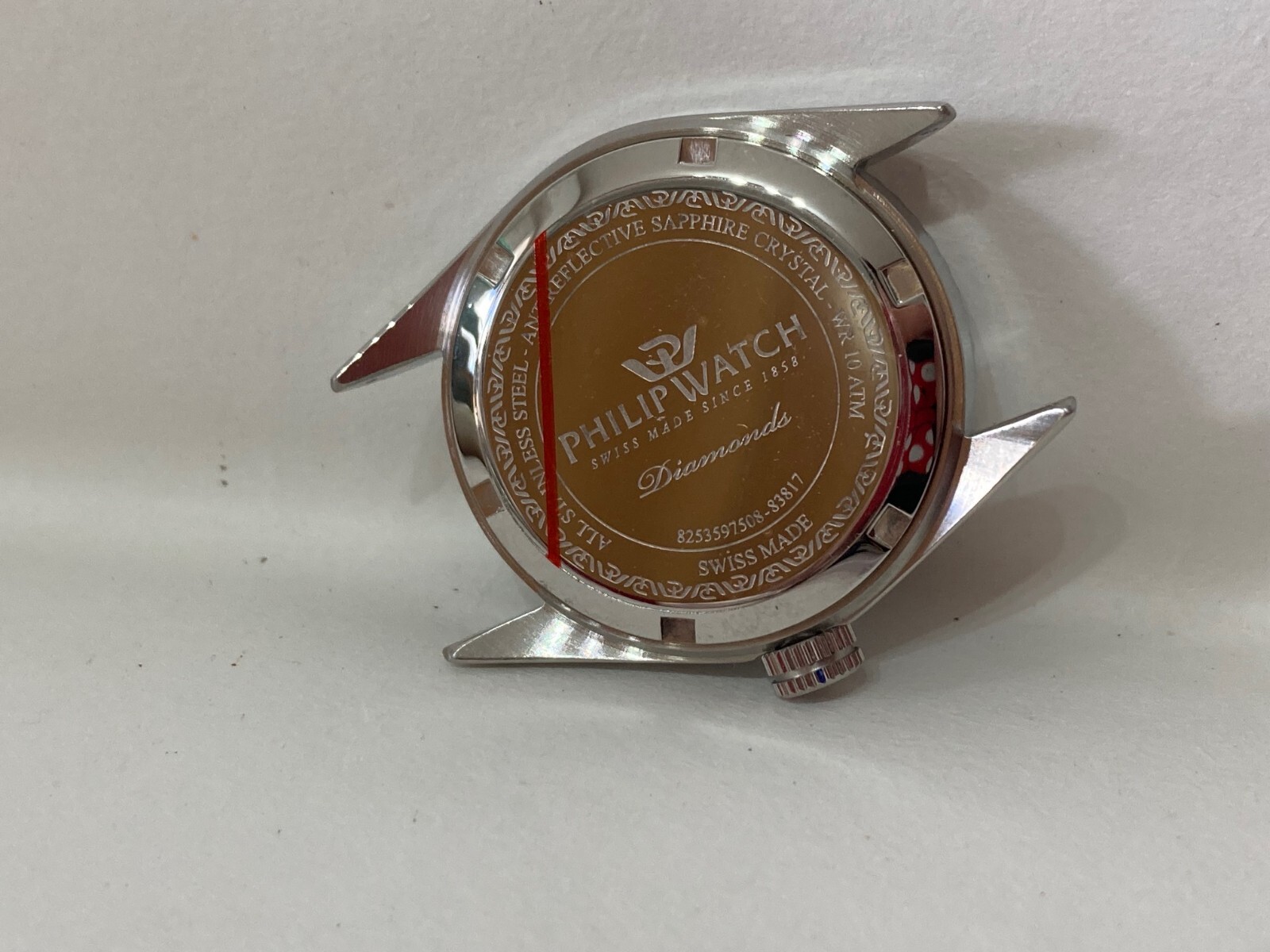 SPARE PARTS ACCESSORY STEEL CASE PHILIP WATCH CARIBE NEW.15