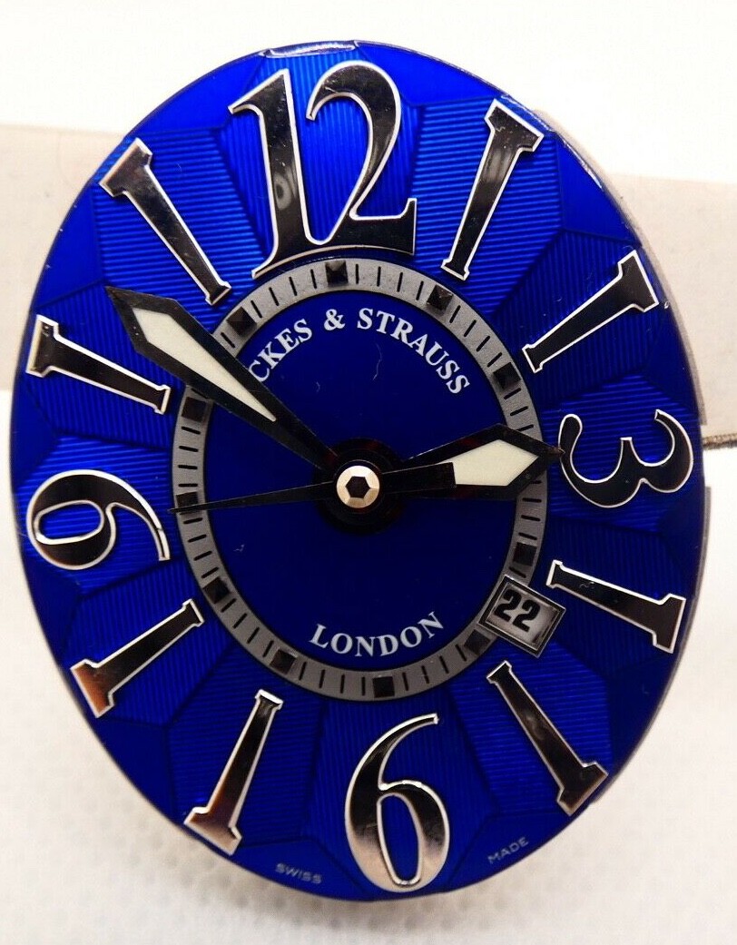 franck muller movement Automatic Blue bis dail GENUINE 100% working 1A
