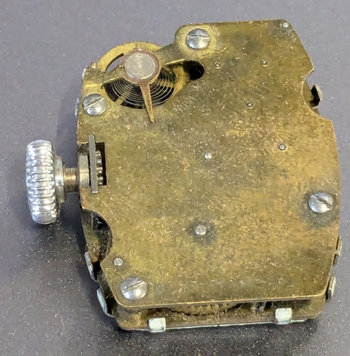 E. Ingraham Company Watch Movement with Dial For Parts Or Repair – Non Running