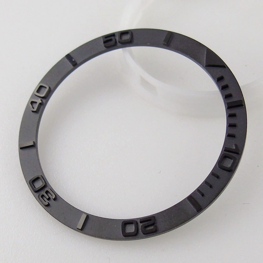 38mm*31.5mm Flat Watch Bezel Insert Aluminum/Ceramic/Steel Fit For SKX007 009