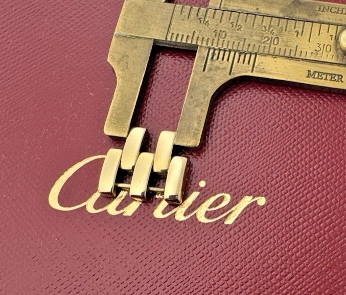 Cartier Watch Bracelet Link Panther 18k Yellow Gold 15mm RARE TWO Screws SWISS