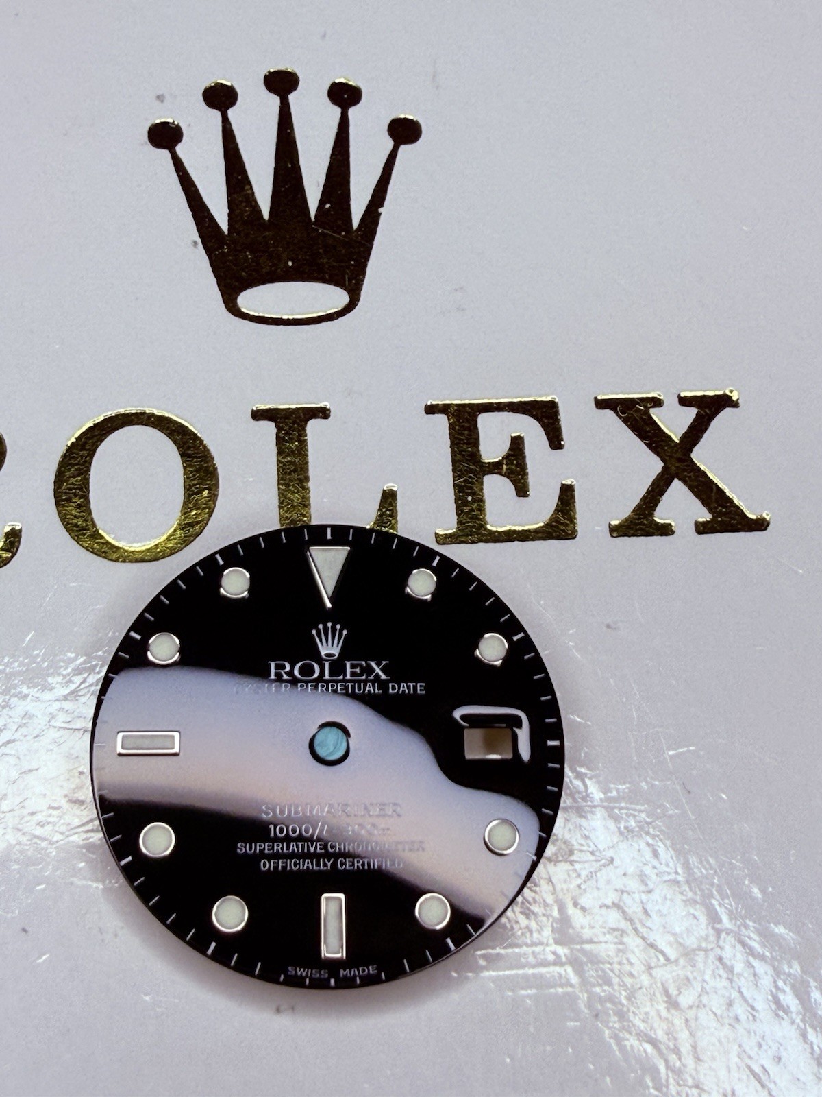 Genuine Rolex Submariner Glossy Black Dial 16800 16610 Swiss Made 3135 3035 Mint