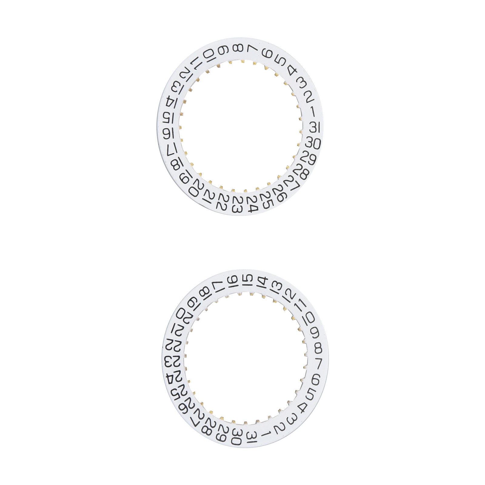 2Pcs Date Indicator Calendar Wheel Disc Plate @3 For ETA 2804-2 2824-2 2892A2