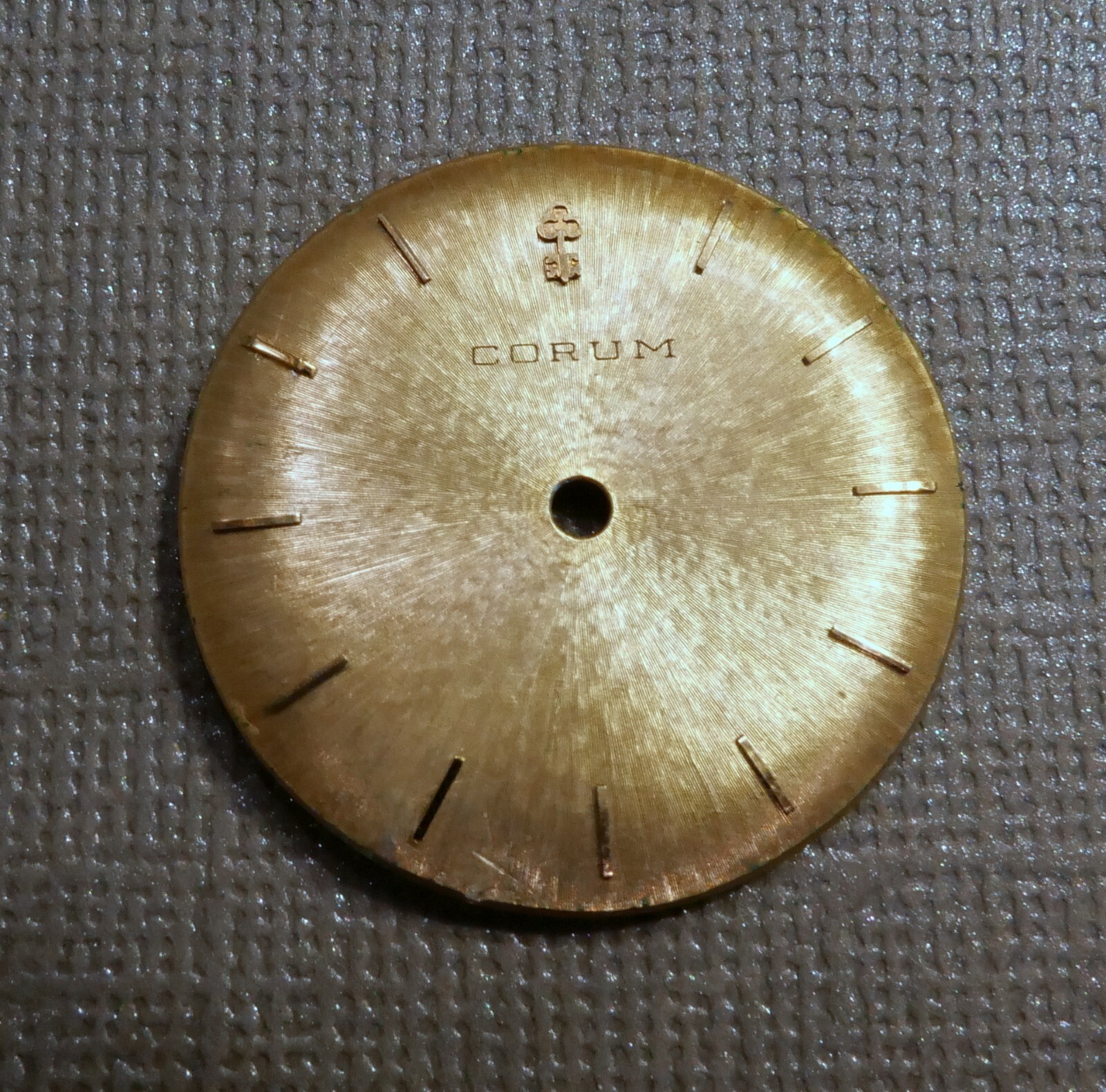 VINTAGE CORUM WATCH DIAL FOR MENS DRESS WATCH 28.5 MM DIAMETER