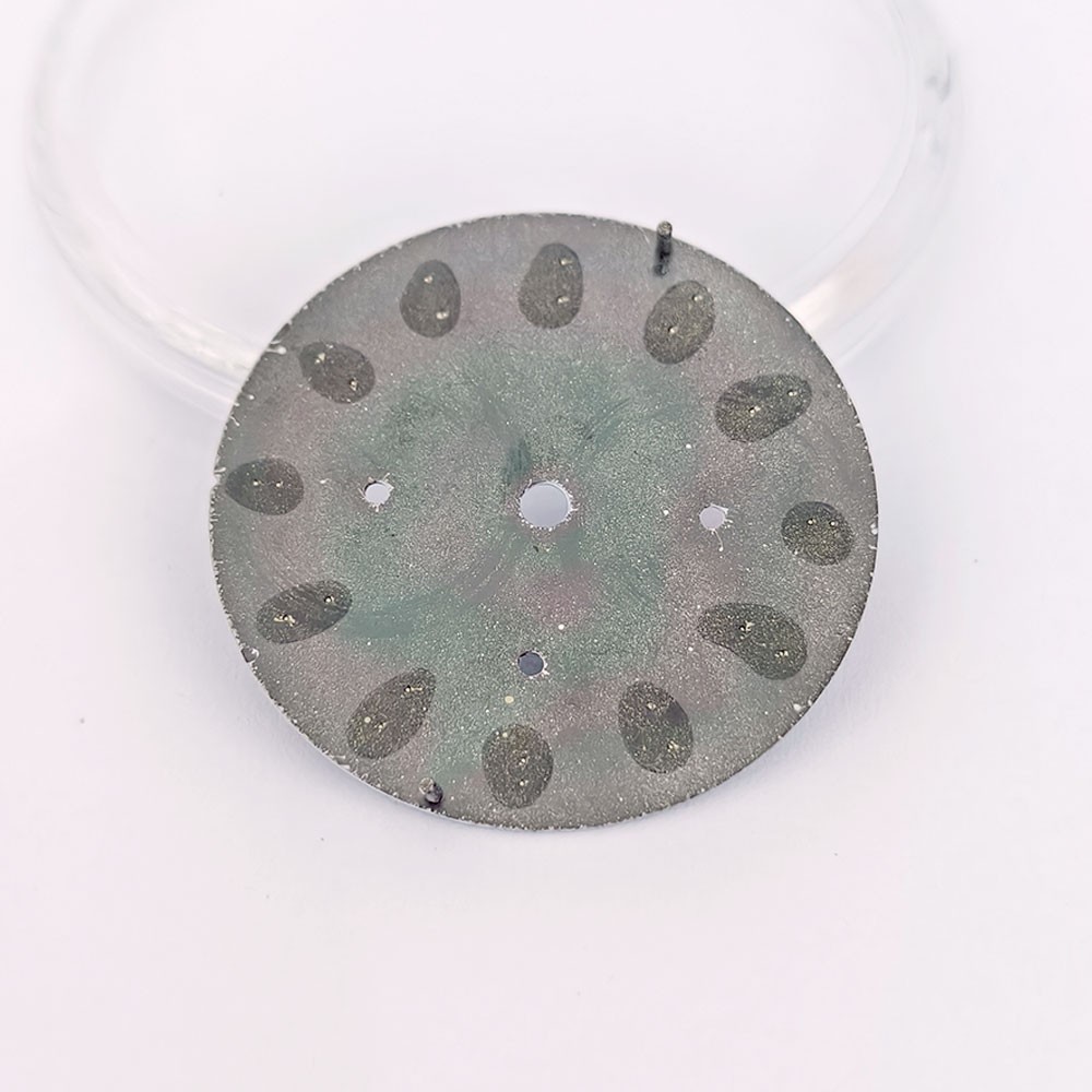 Watch Dial 29.5mm Green Luminous For Seiko VK63 Quartz Meteorite pattern Dials